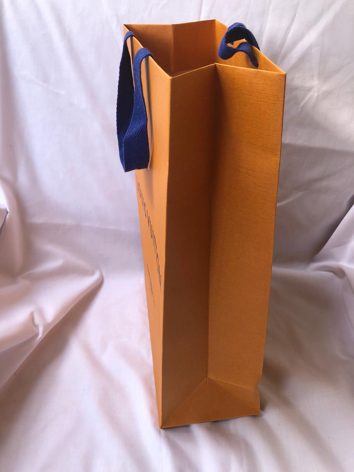 Louis Vuitton Paper Shopping Bag Reusable Orange 14″ x 9.6″ x 4.3″