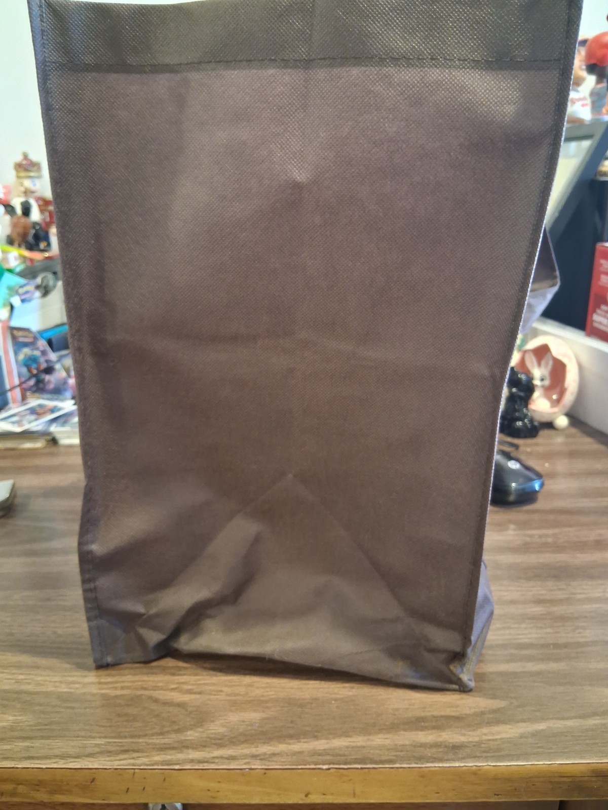 15″ x 13″ x 10″ BLACK REUSEABLE SHOPPING BAG WITH HANDLES, 12″ x 14″ x 9″, POLY