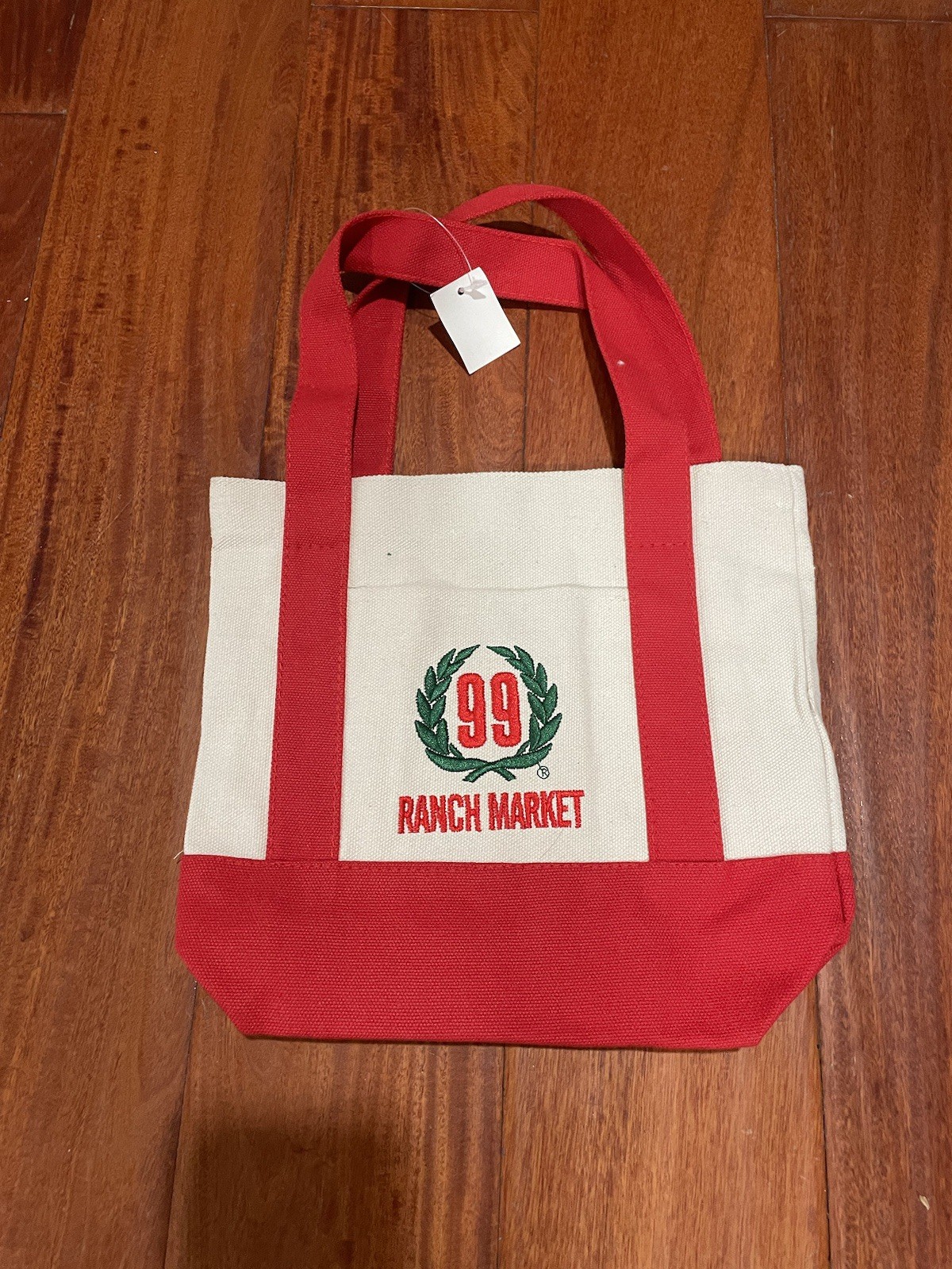 99 Ranch Market Mini Tote Bag Set of 2 (Red & Green)