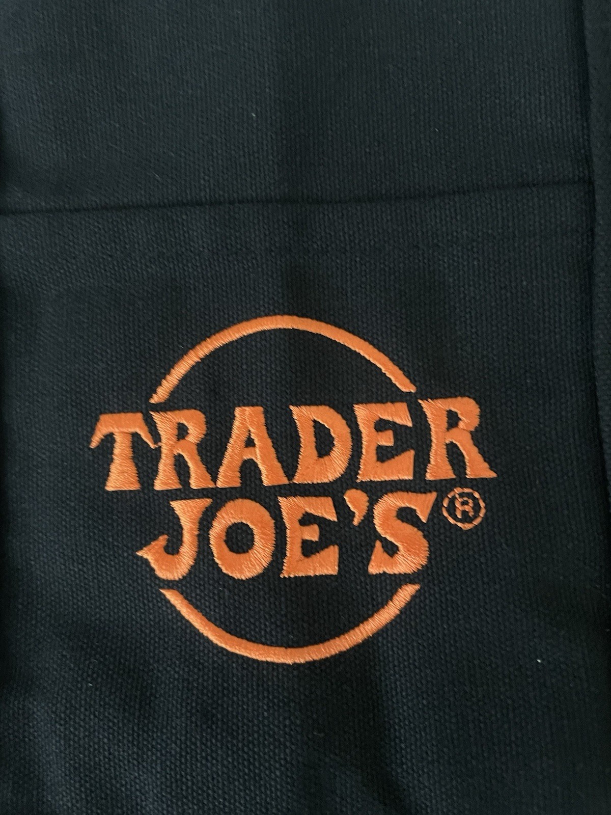 New Trader Joe’s Mini Tote Bag 2025 Solid Black w/Orange embroidery Halloween