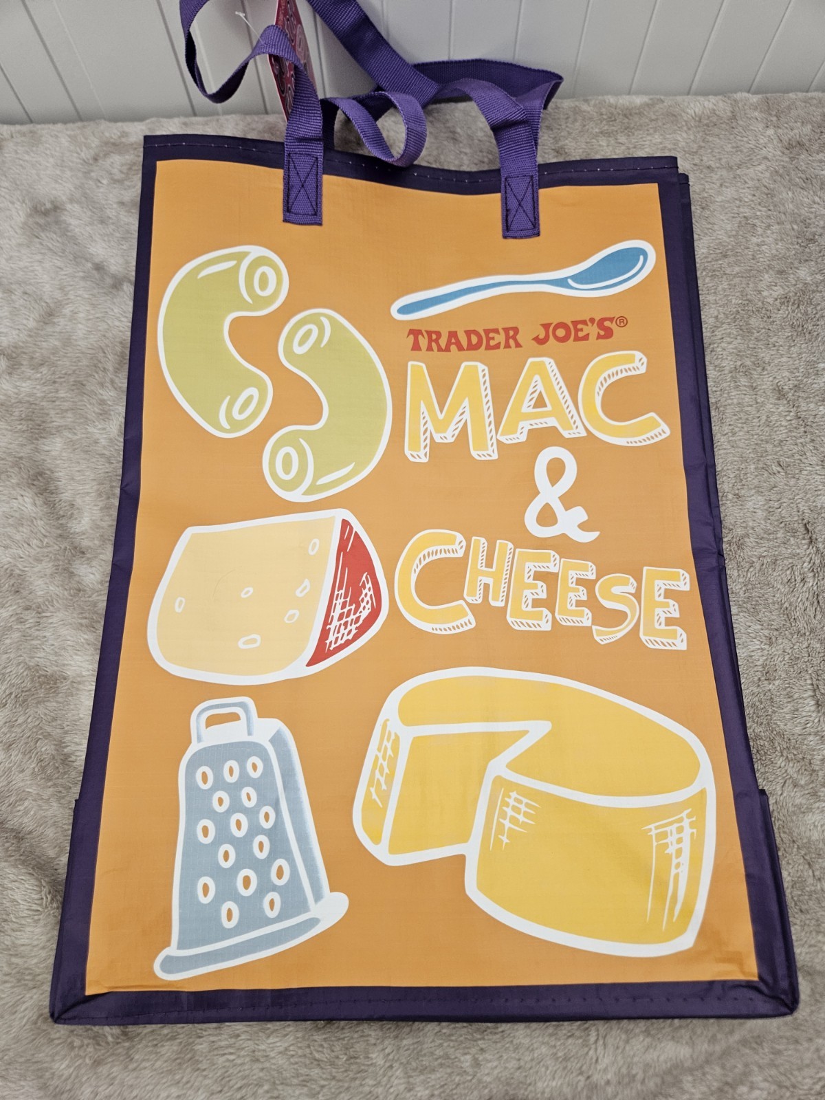 Trader Joe’s Comfort Food 100% Reusable Polypropylene Grocery Bag NWT *Read