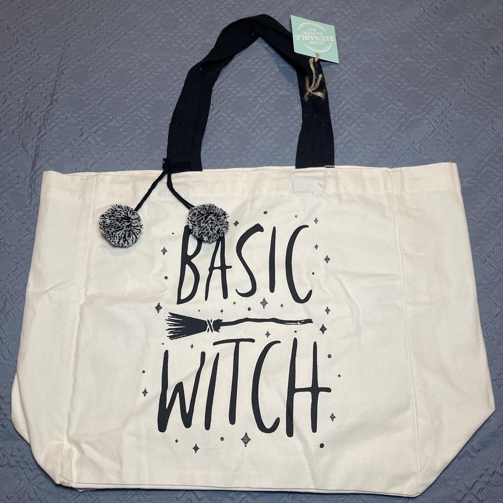 Basic Witch 100% Cotton Handcrafted In India Reusable Shopping Bag