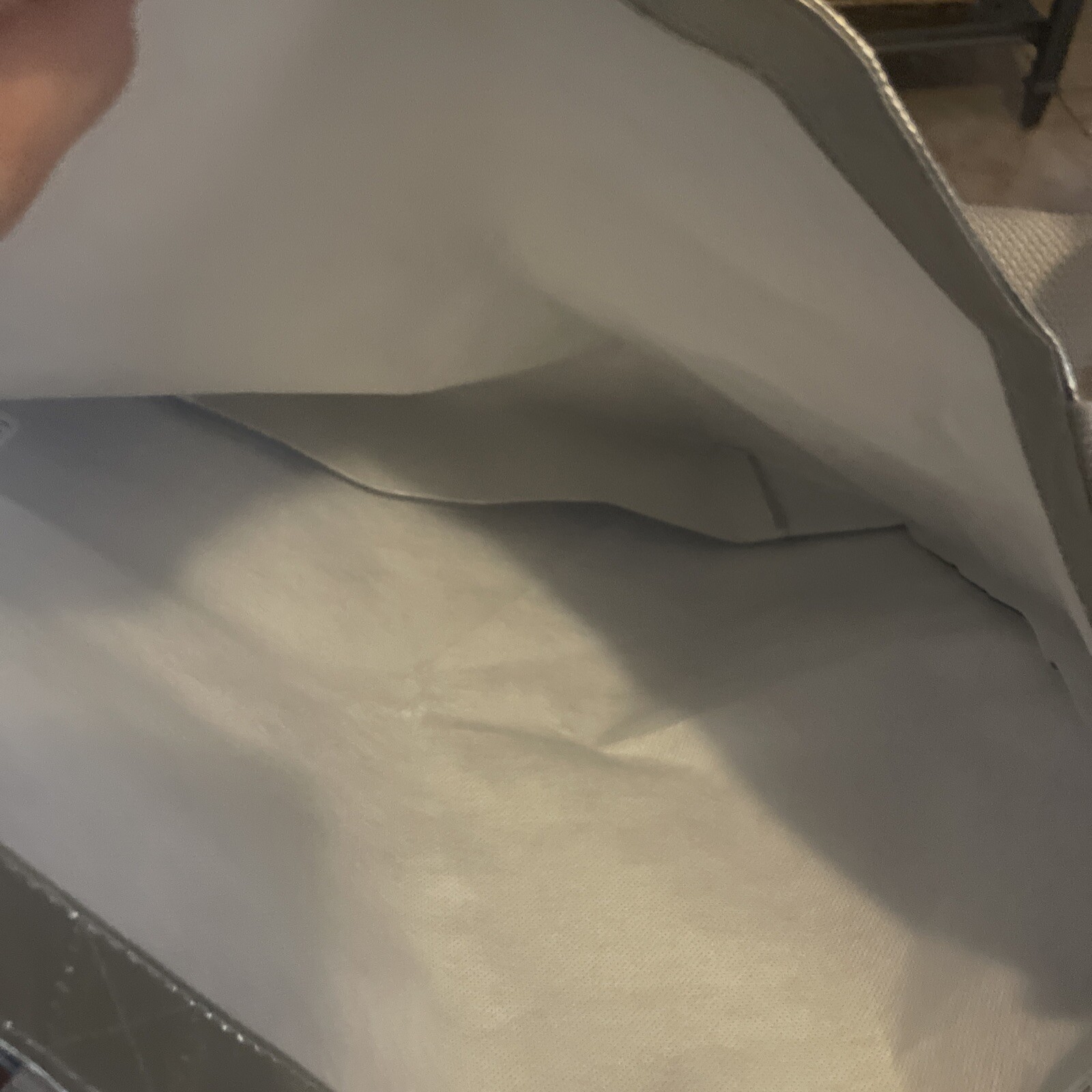 Athleta Silver Large Handle Durable Reusable Shopping Bag Gift