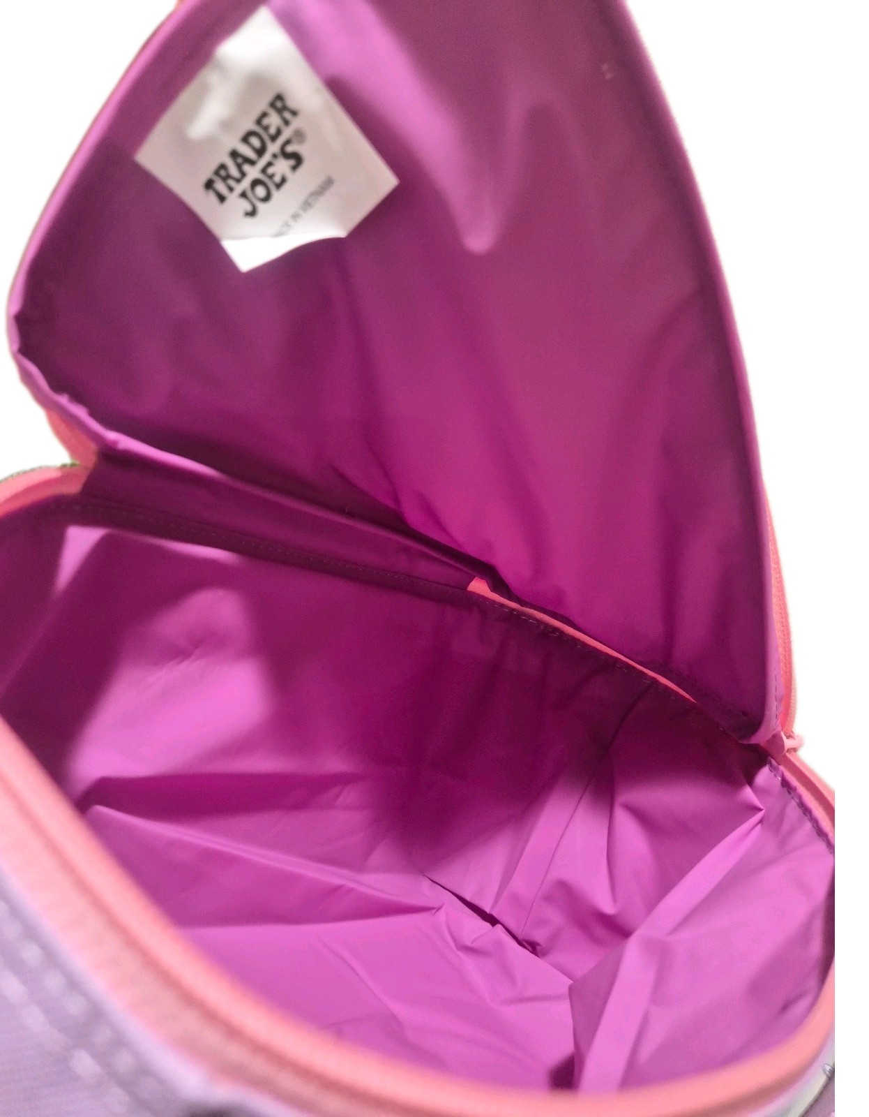 FREE SHIPPING]Trader Joe’s Mini Insulated Bag,SET OF 3:Pink Stripe, Violet, Blue