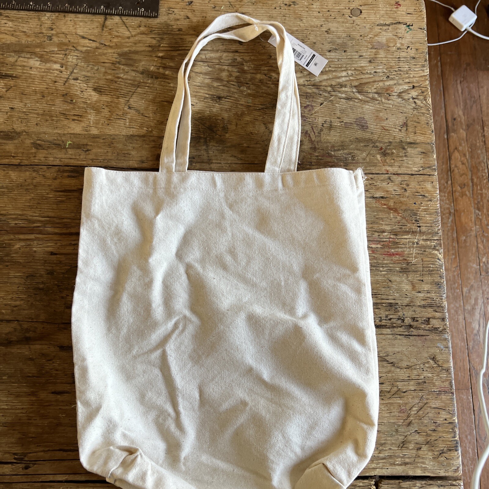 NWT Aloha Pineapple Hawaii Ivory Canvas Reusable Shopping Tote Bag