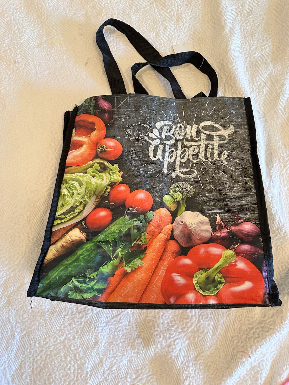 Large reusable shopping tote bag viral tote bag Bon Appetite Brooklyn Fare Stop