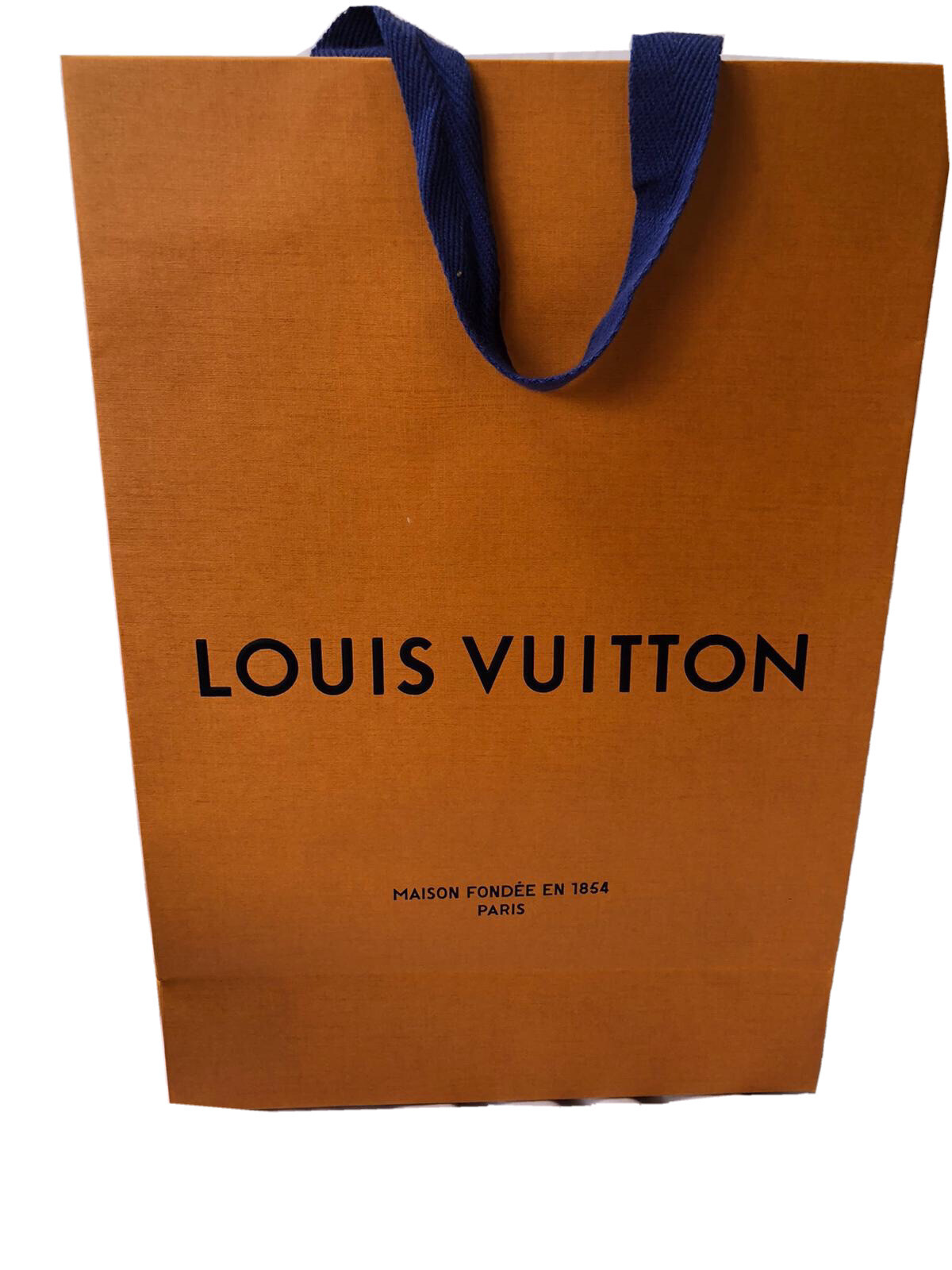 Louis Vuitton Paper Shopping Bag Reusable Orange 14″ x 9.6″ x 4.3″