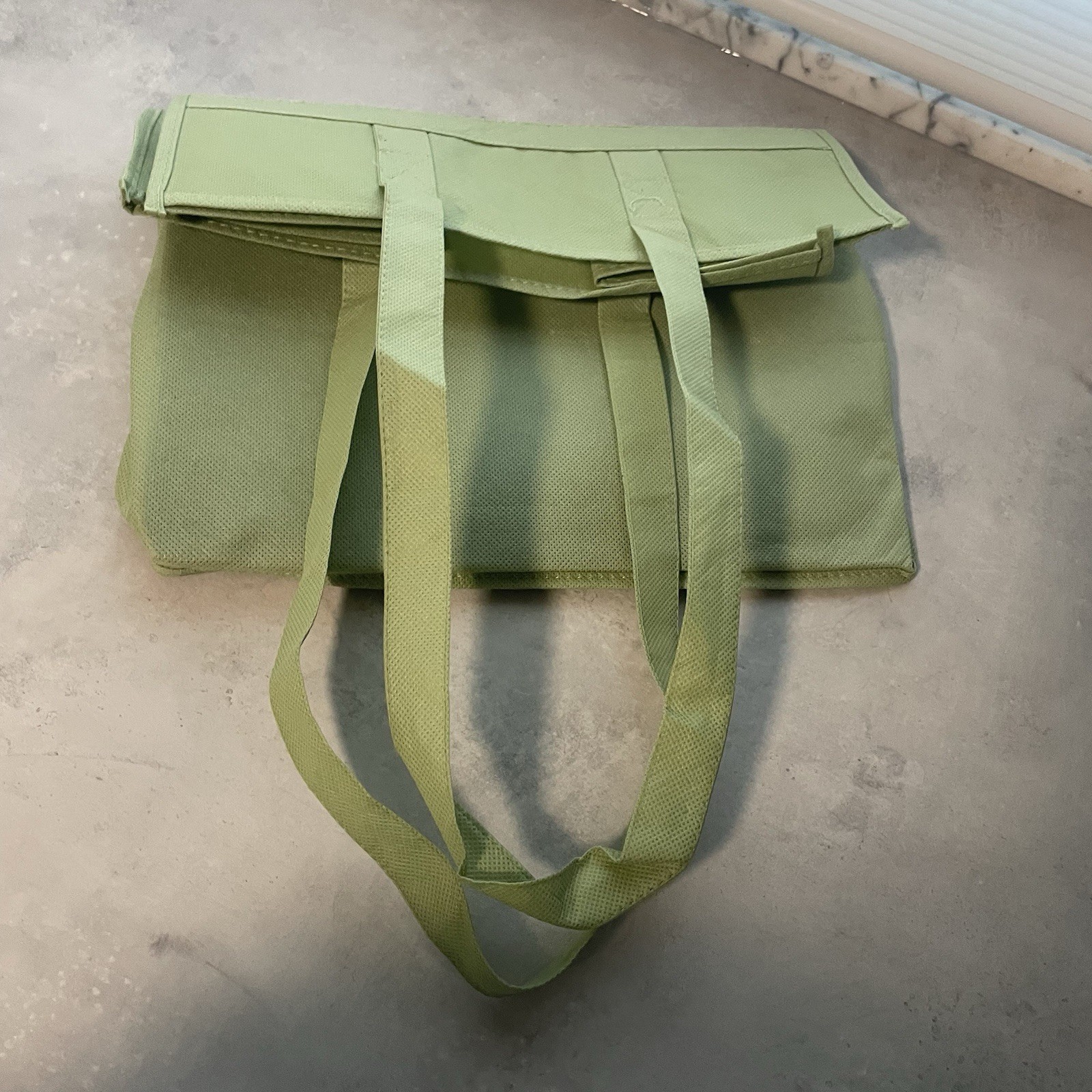 Curves Tote Bag Green Purple Reusable Shopping Bag Handles Eco Large RARE Ladies