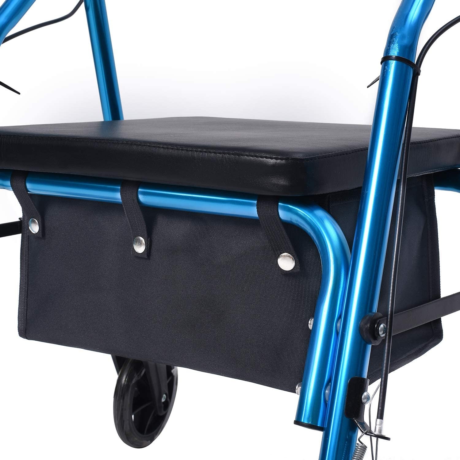 Large Rollator Walker Basket, Under Seat Bag, Large, Black