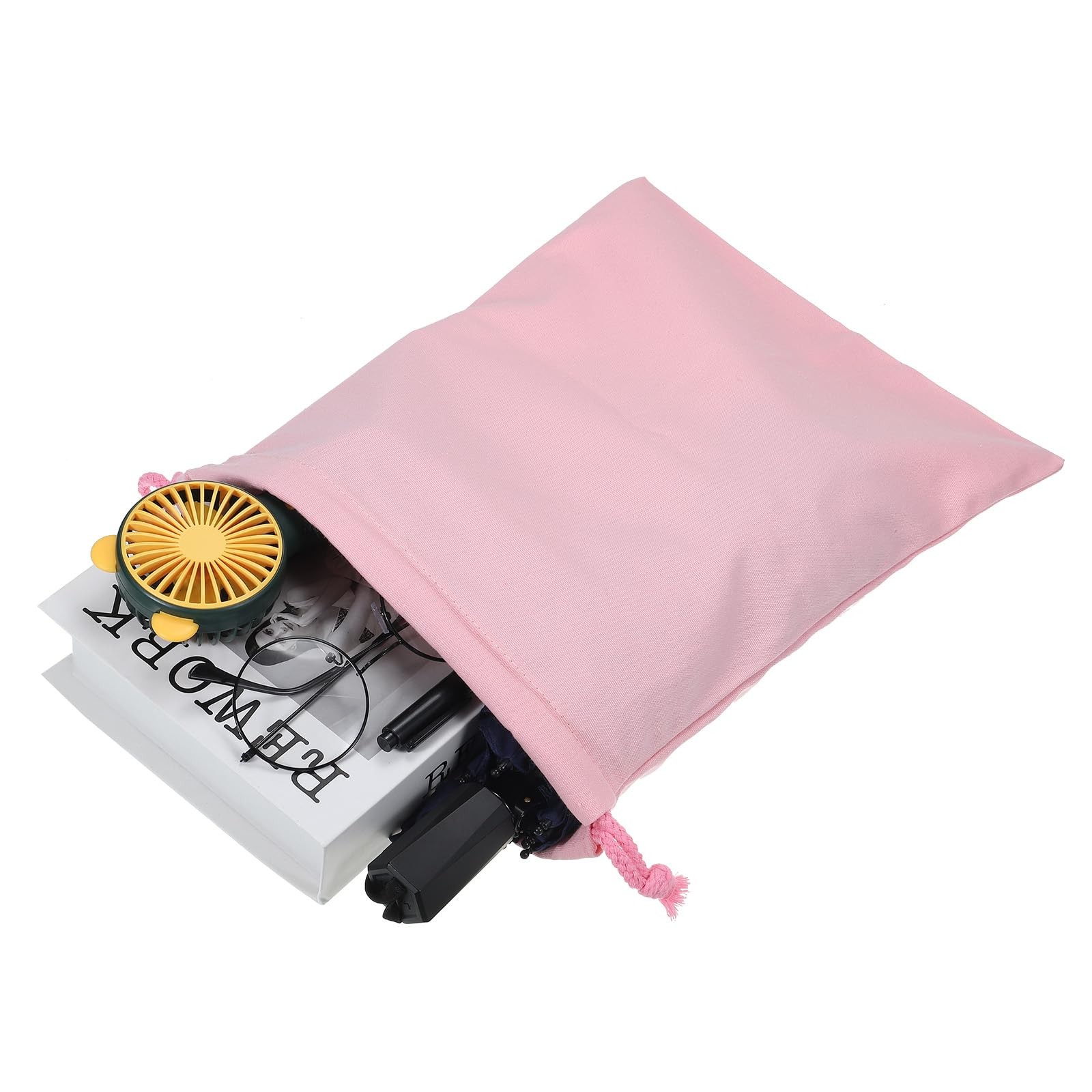 Reusable Drawstring Bags, 10×12.6 Inch 3 Pack Multipurpose Cotton Dust Bags, …