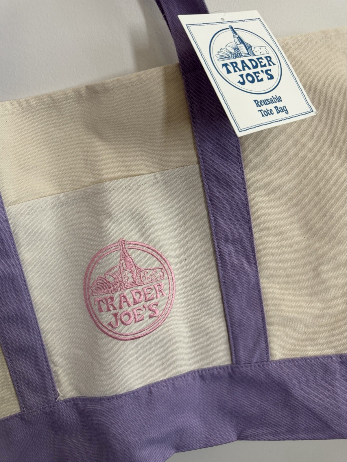 Trader Joe’s Large Lavender Tote