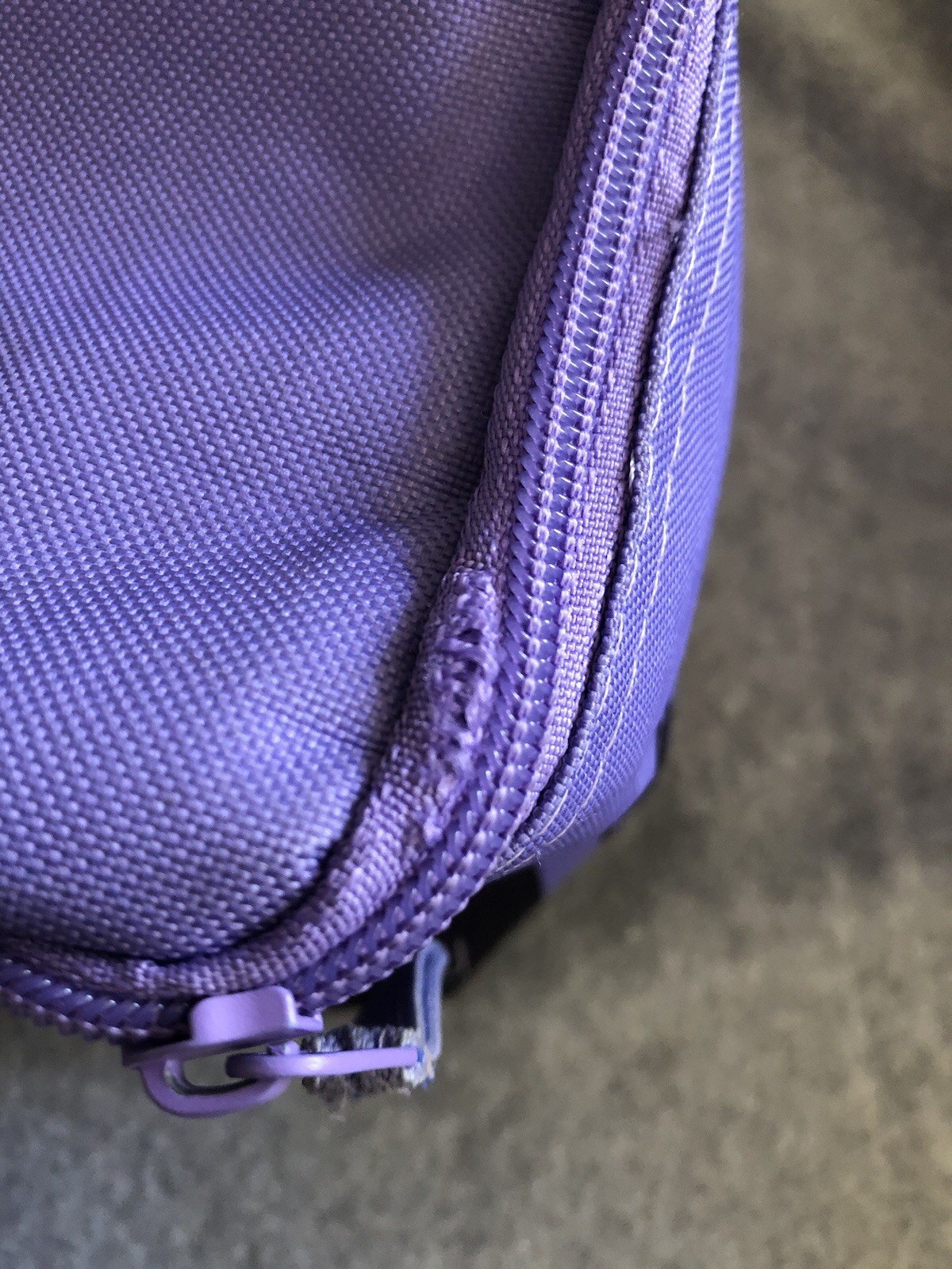 Trader Joe’s Mini Insulated Zipper Lunch Bag Tote Lavender Black