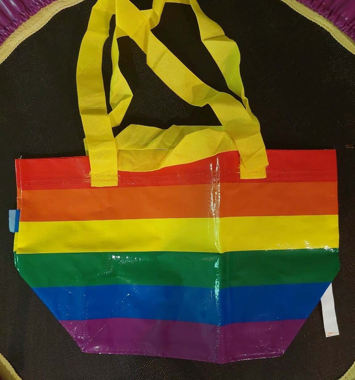 IKEA STORSTOMMA Rainbow Bag Small Shopping Storage Gay Pride LGBT LGBTQ +