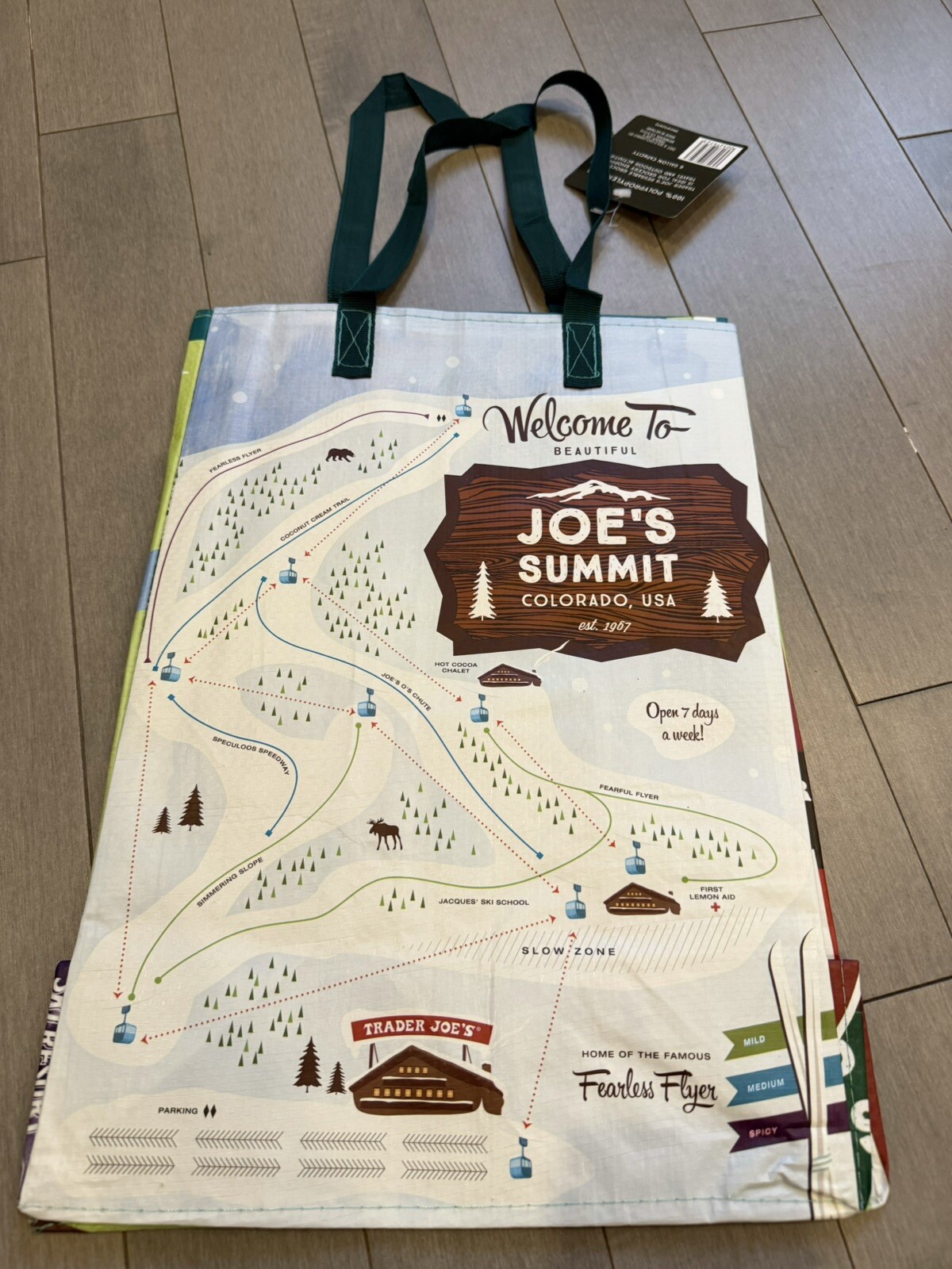 Trader Joe’s – Reusable Grocery Bag – Colorado Joes Campground New Nwt Camp