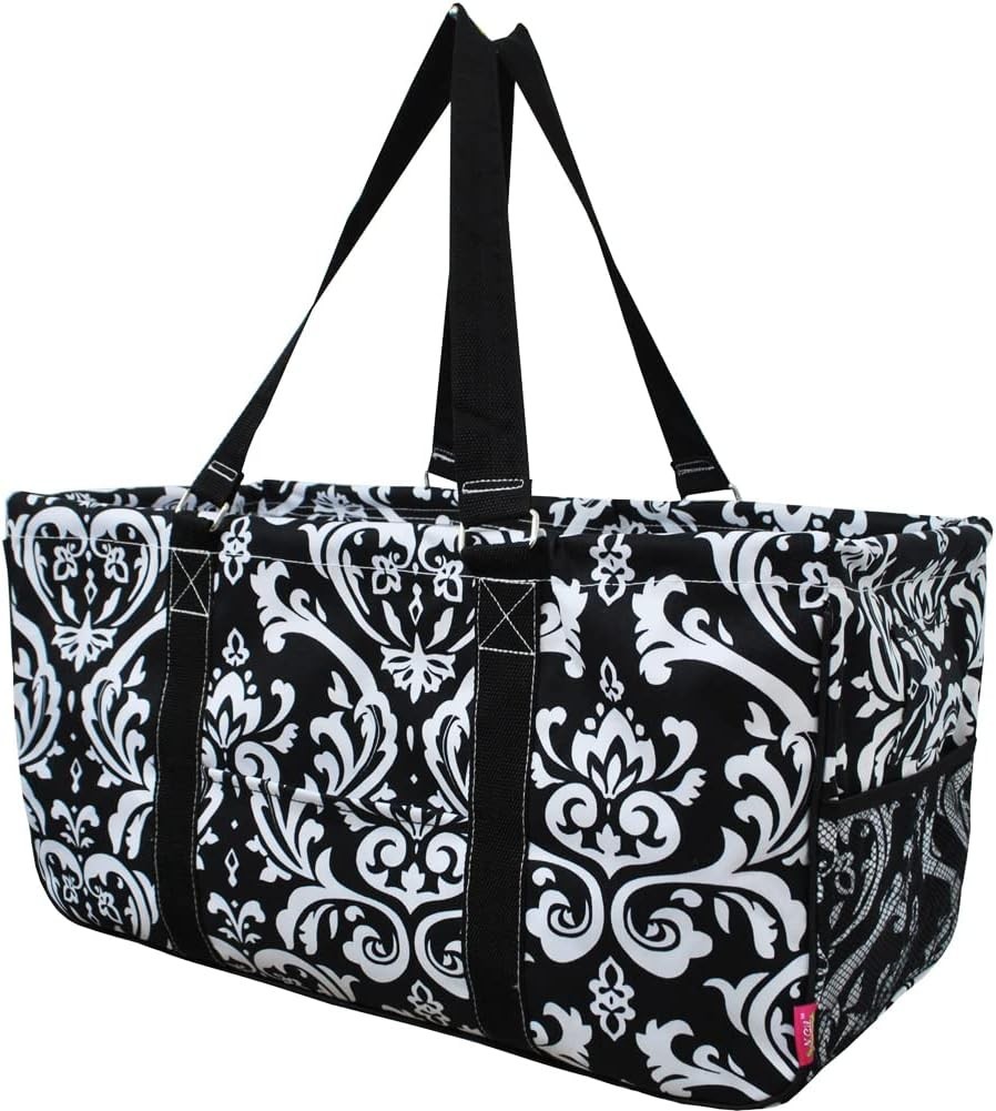 NGIL Utility Tote Reusable Grocery Bag Oversized Collapsible Bag