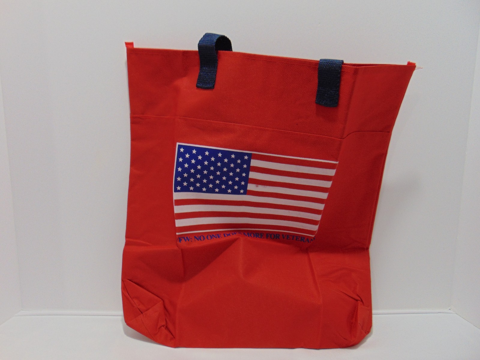 VFW: No One Does More For Veterans Reusable Canvas Shopping Bag Tote