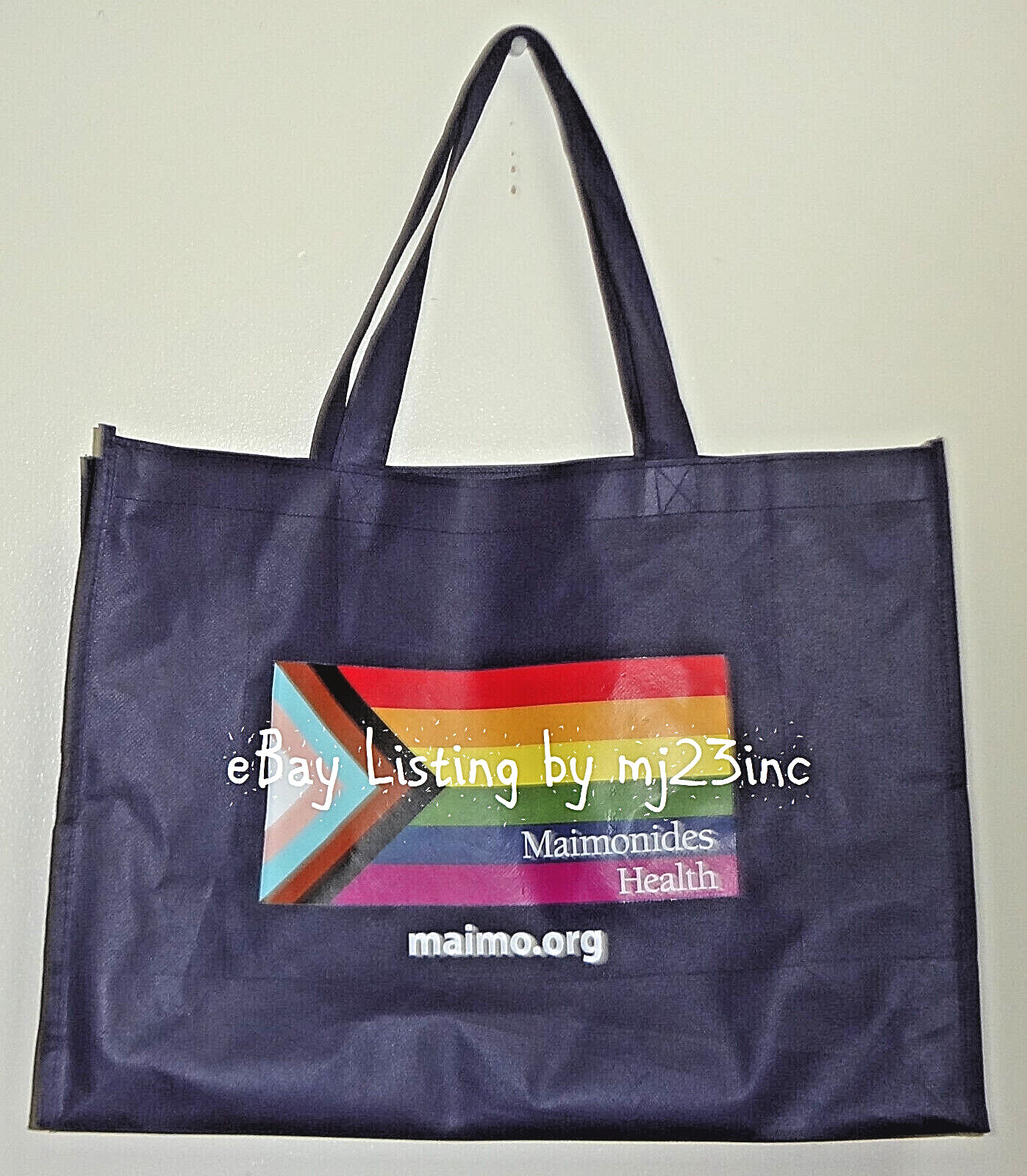 BROOKLYN NYC MAIMONIDES HEALTH LBGTQ PRIDE MONTH RAINBOW FLAG TOTE SHOPPING BAG