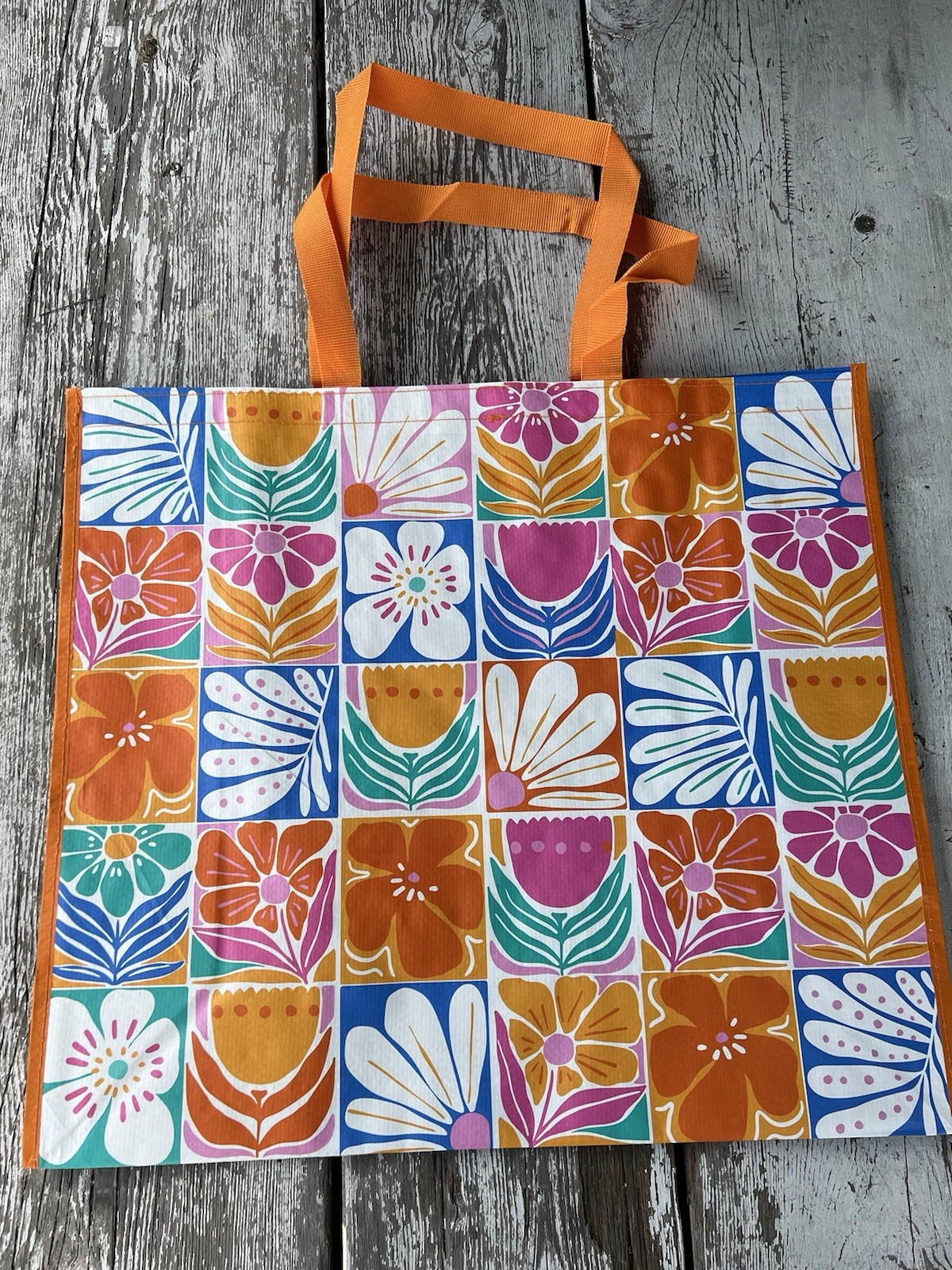 REUSABLE SHOPPING TRAVEL TOTE BAG FLORAL🦋 ECO FRIENDLY 🌸NEW