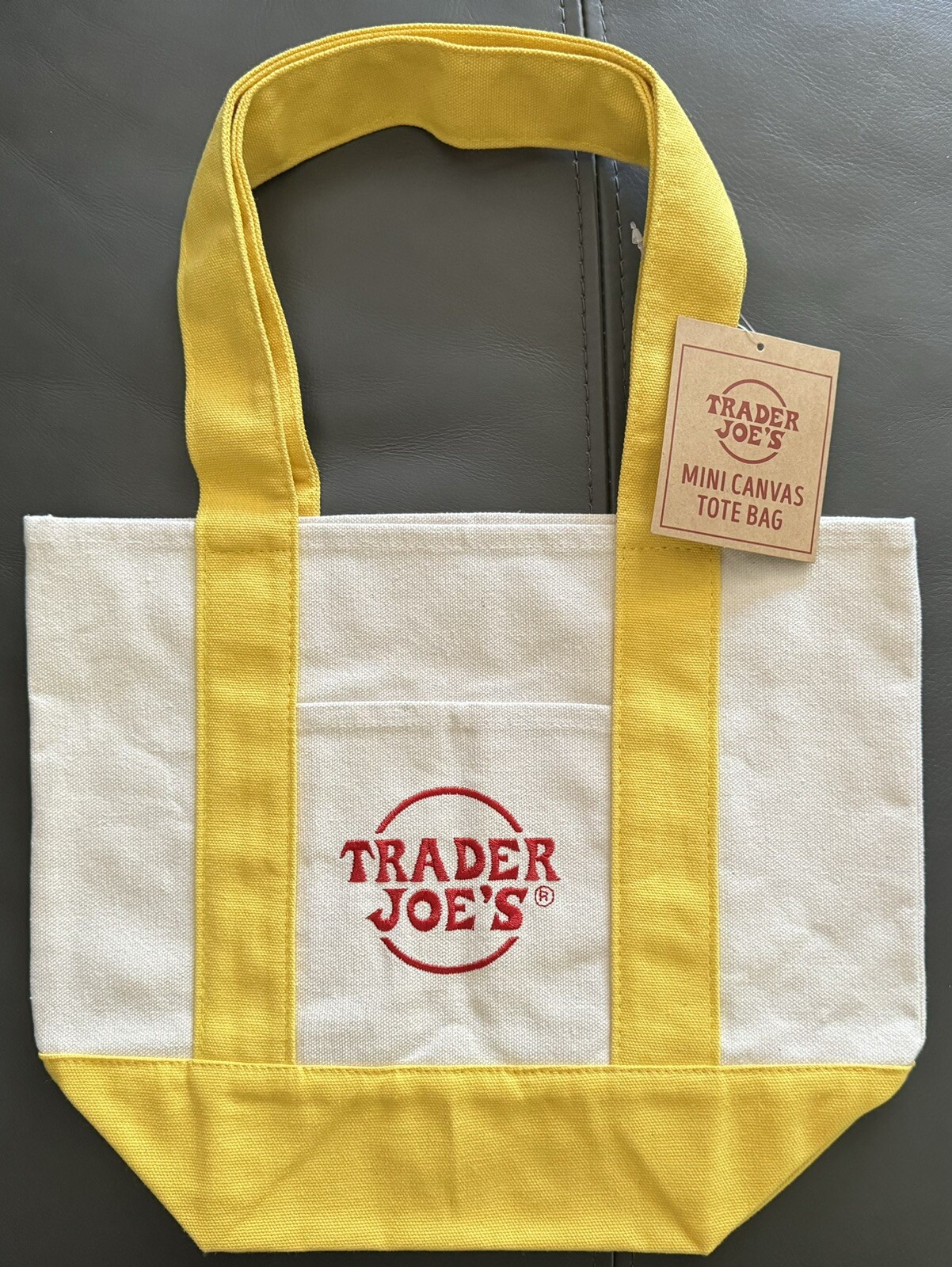 New Trader Joe’s Discontinued Mini Canvas Tote Bags 6-pack Mixed Colors