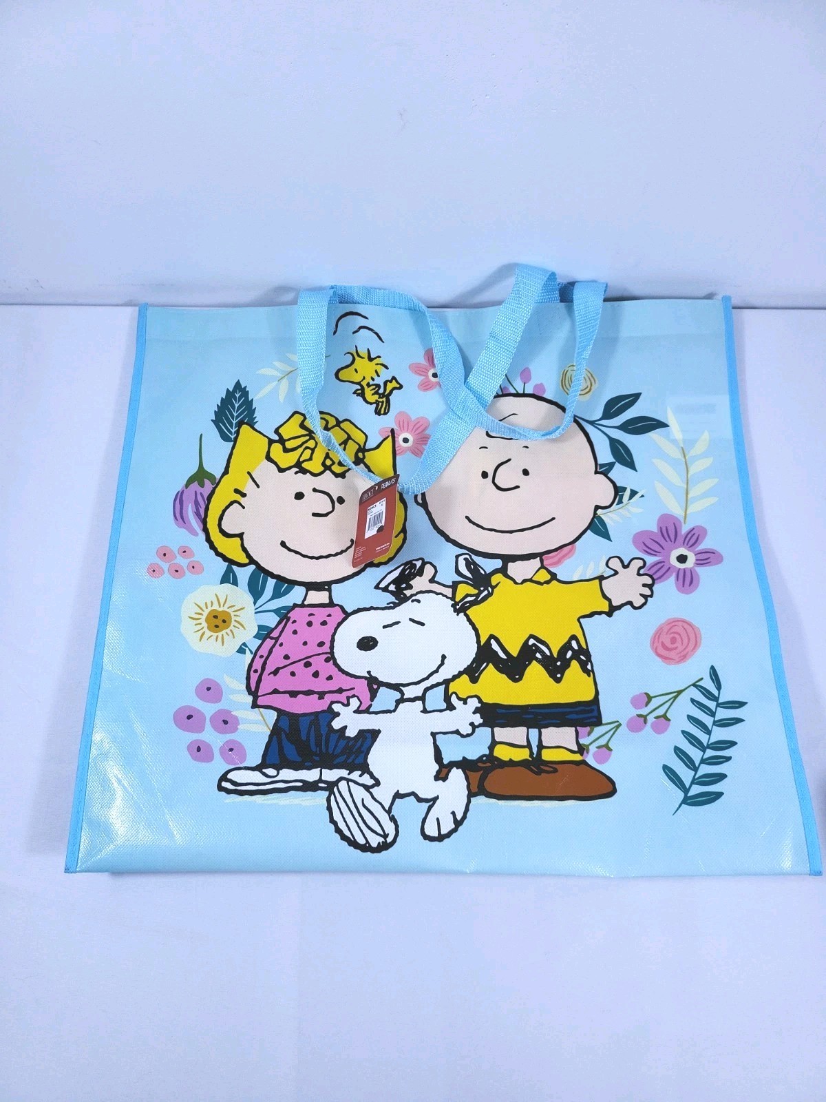 Peanuts Gang New Snoopy & Woodstock Reusable Shopping Bag Grocery Travel Bag