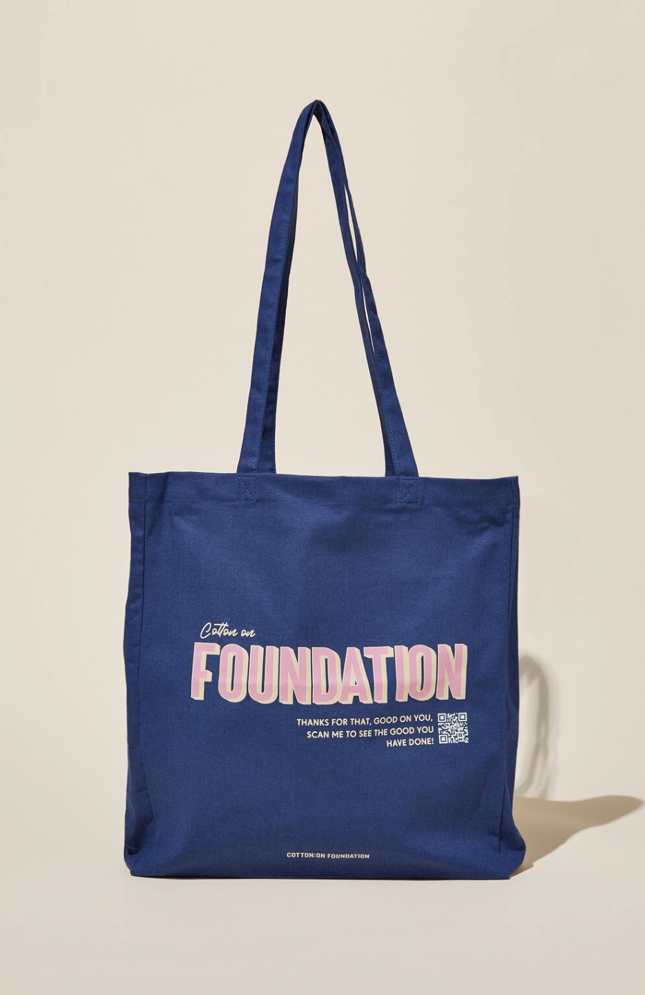 LOT OF 2 Cotton:On Foundation Recycled Tote Bag Grocery Travel Reusable NEW