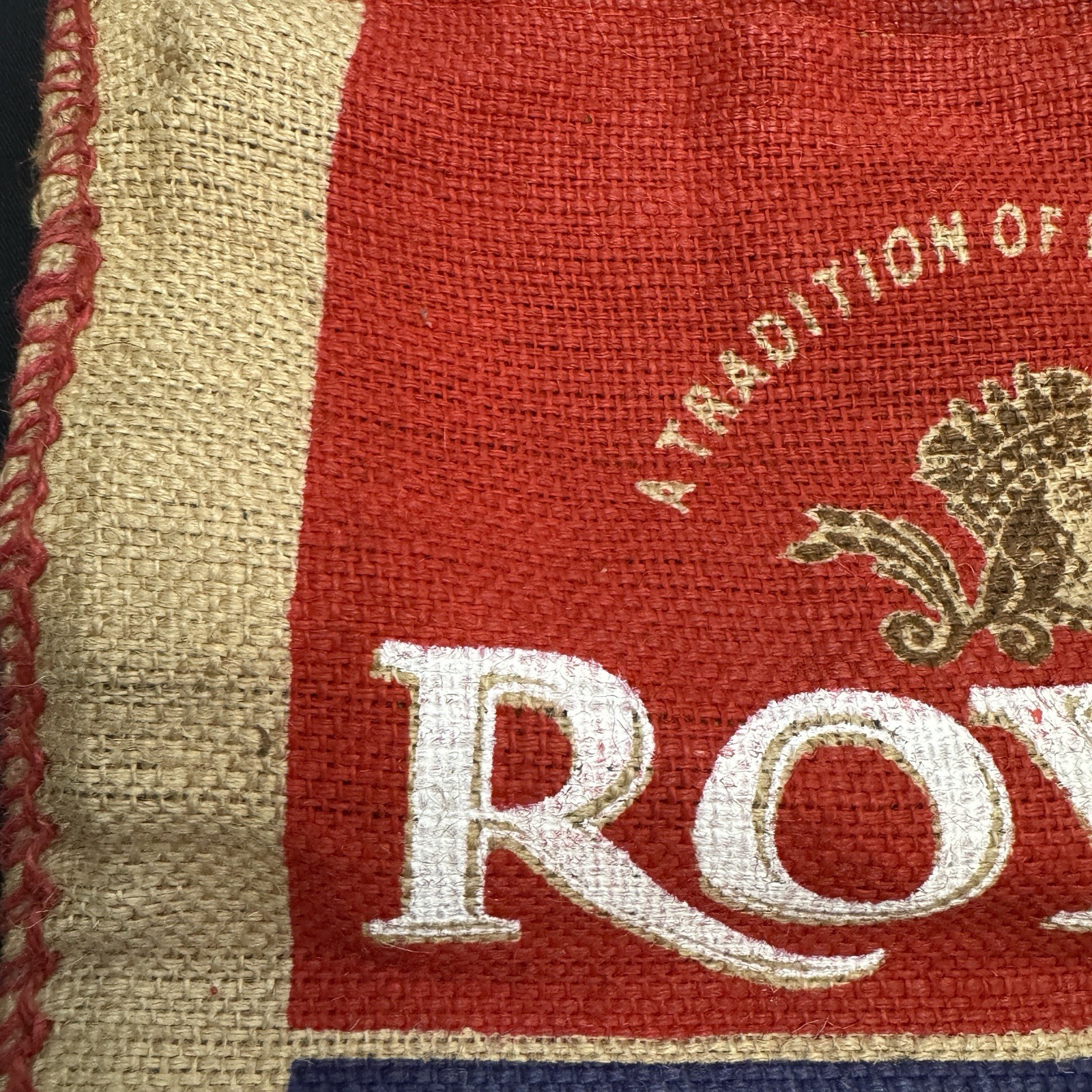 Royal Basmati Rice Jute Burlap Zipper Pouch Tote – Empty, Upcycled, Eco-Reusable