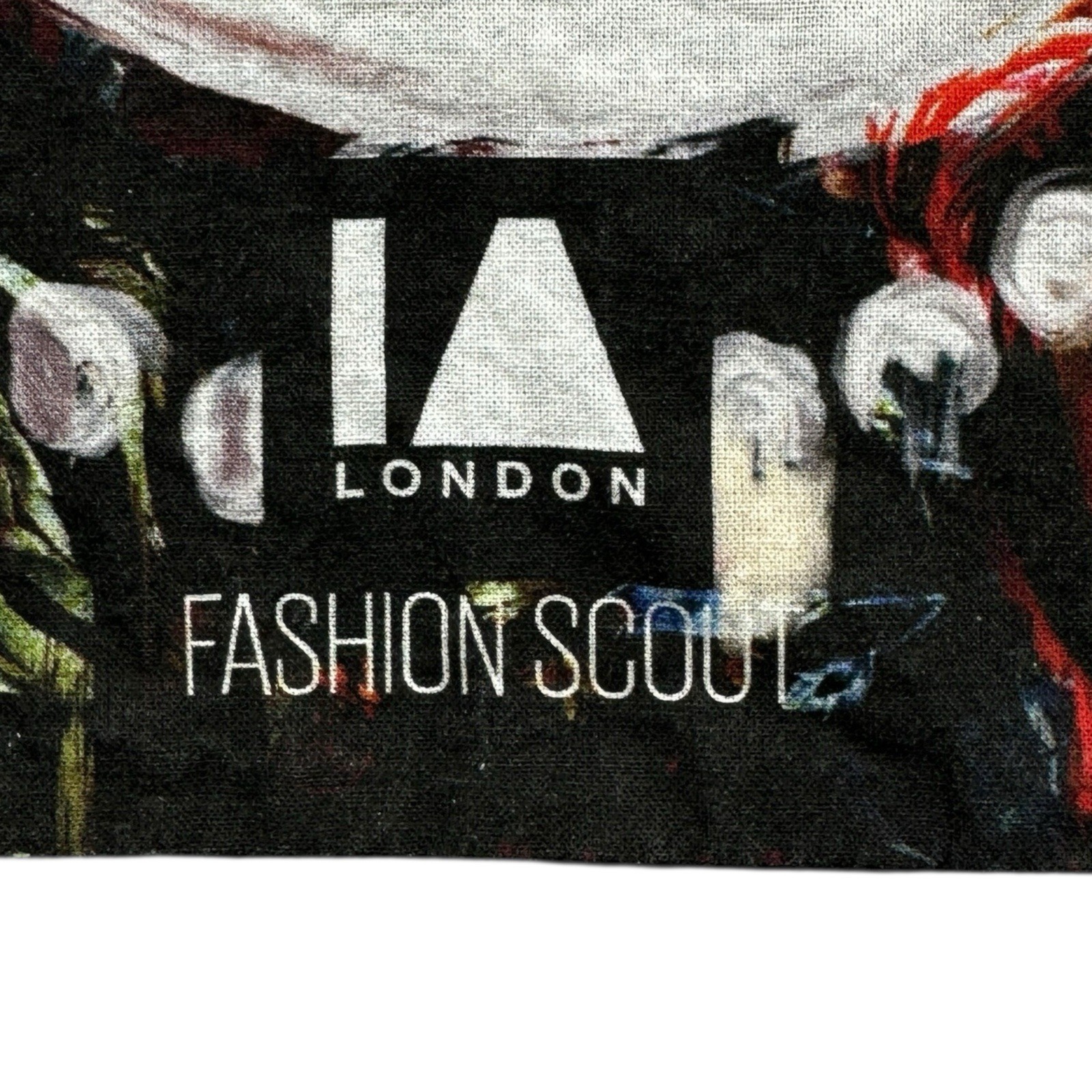 London Fashion Scout Reusable Shopping Bag of Ethics Black Canvas