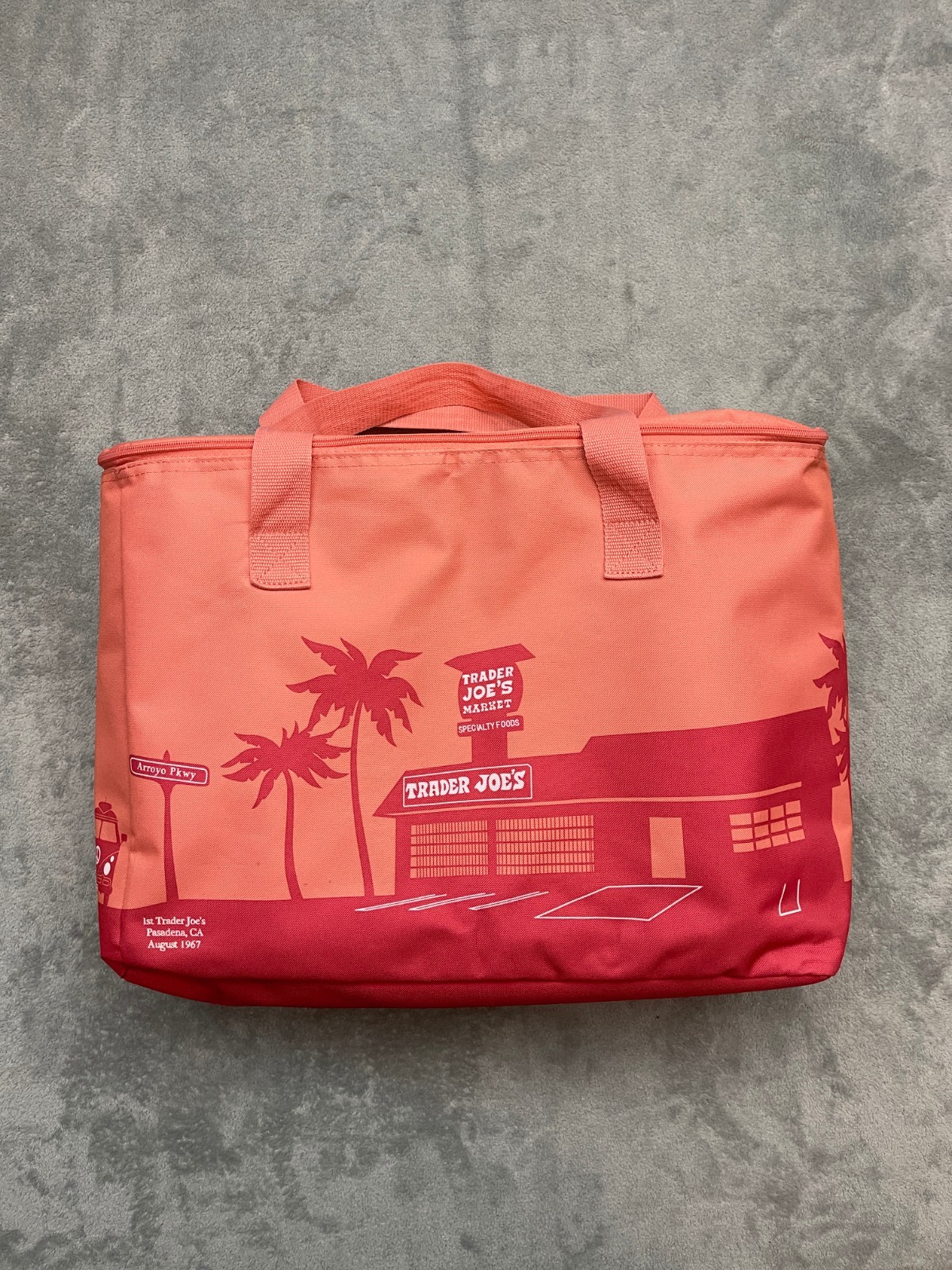 Trader Joe’s Large Insulated Reusable PEACH Cooler Bag