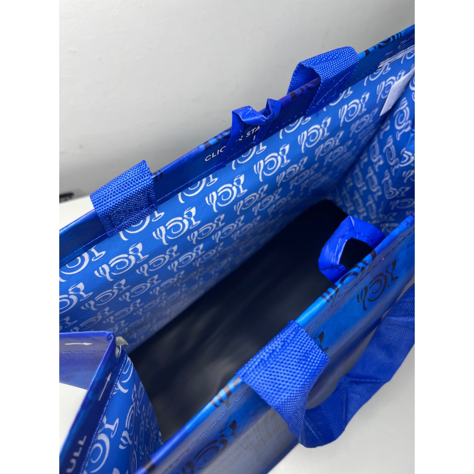 Wegmans Blue Click N’ Stay Reusable Grocery Tote Bag w/ Removable Liner NEW NWT!