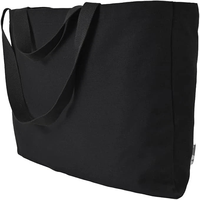 XXXL Large Heavy-Duty Canvas Tote Bag for Grocery, Beach, Laundry, Moving