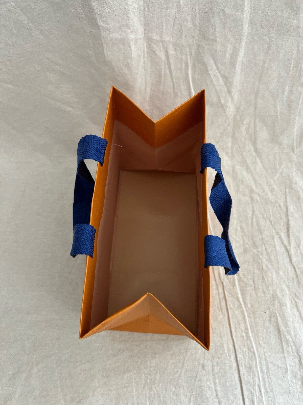 Louis Vuitton Reusable Paper Shopping Bag Orange 7″ x 8.5″ x 4.5″