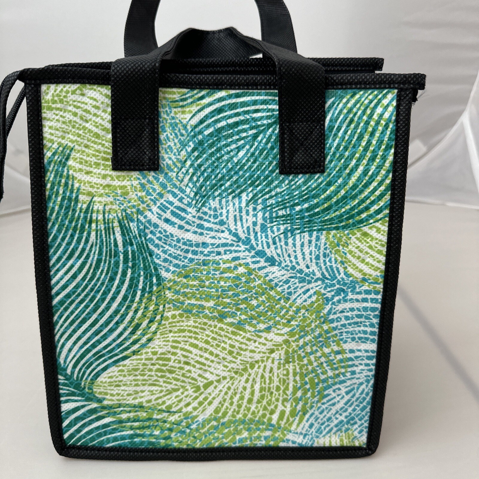 Insulated Reusable Lunch Gift Bag Tropical Paper Gardens Botanist Jade Pet Hawai