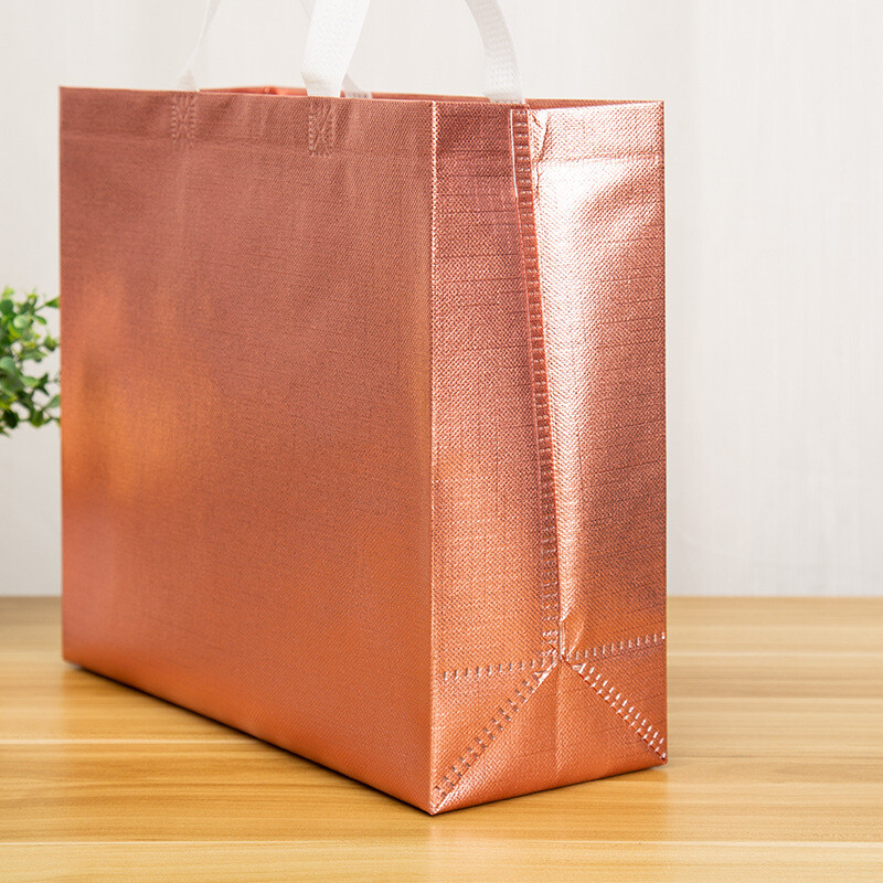 Eco Shopping Bag Takeaway Laser Bag Non-woven Fabric Film Coated Waterproof