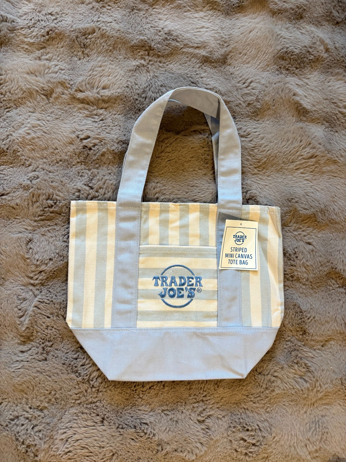Trader Joe’s Mini Canvas Tote Bag All Pastel Colors • Limited Edition NWT 2026