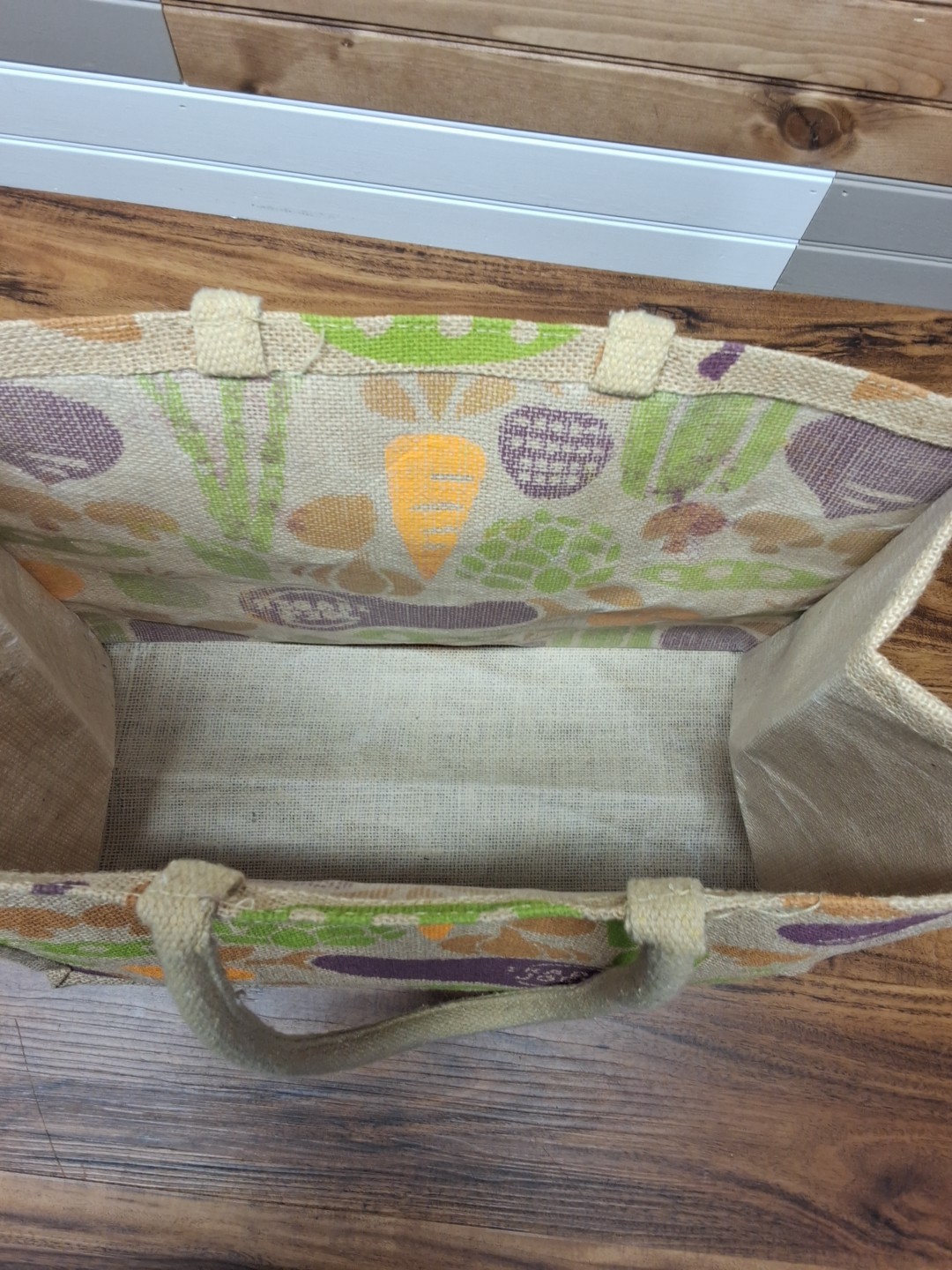 Trader Joe’s Jute Burlap Reusable Shopping Grocery Tote Bag