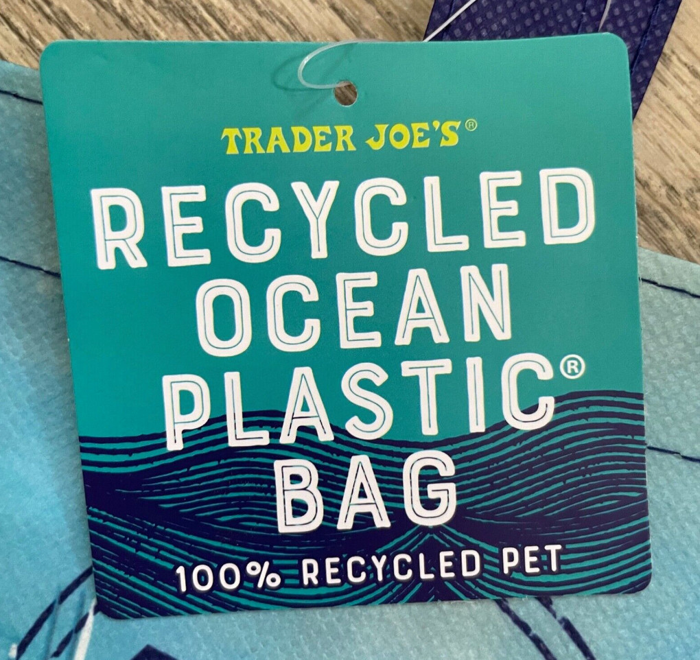 Trader Joe’s Market Reusable Bag Ocean Clown Fish Tote Grocery Shopper RARE