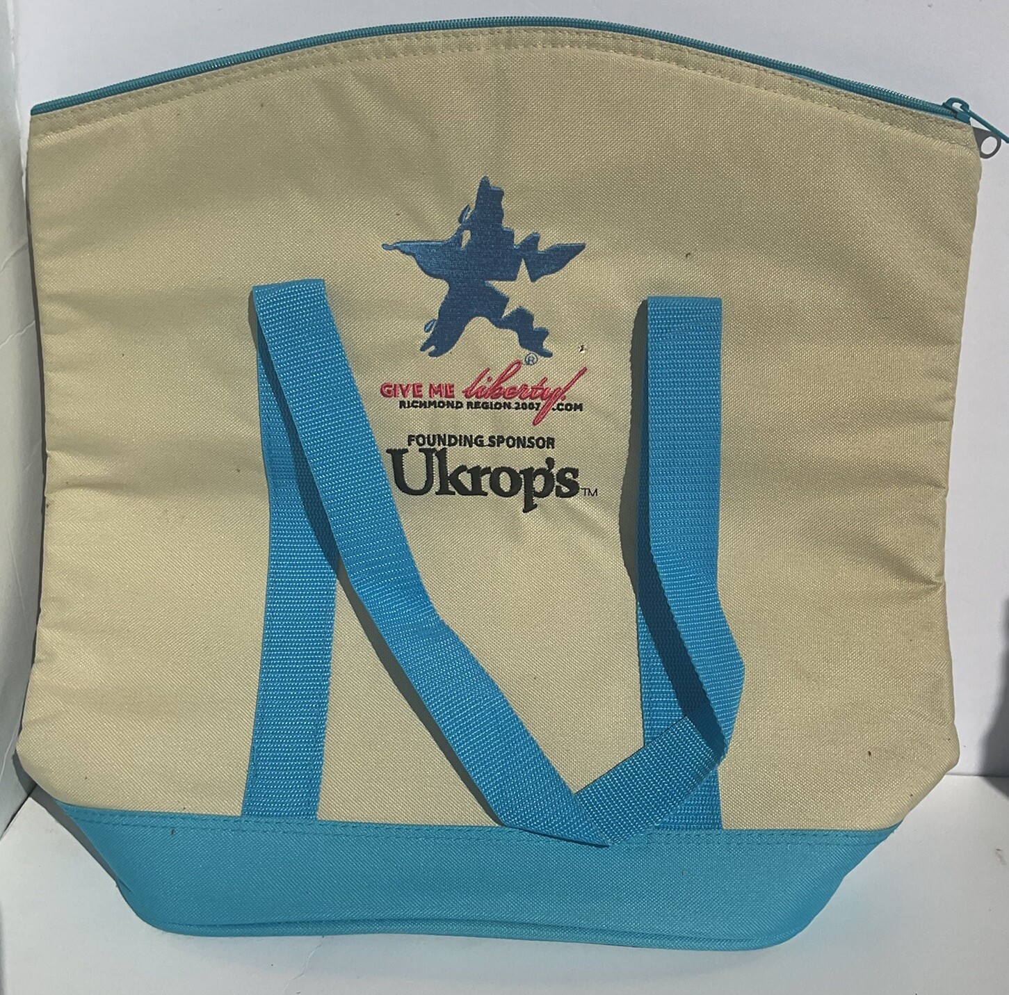 UKROPS Insulated Shopping Bag RARE Cooler Give Me Liberty Richmond VA Region VTG