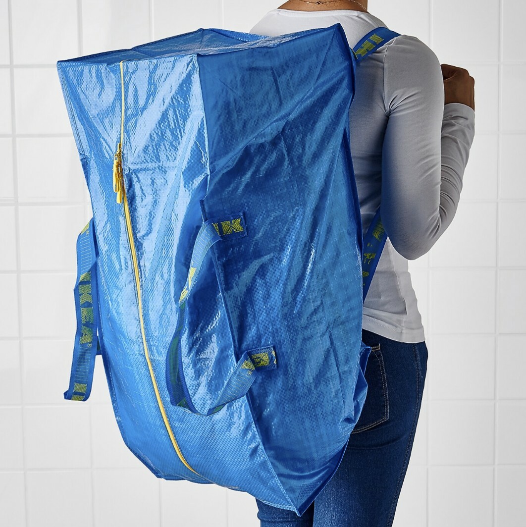 x4 IKEA ORIGINAL FRAKTA CARRIER LAUNDRY / SHOPPING BAG XL @76L @20gallon