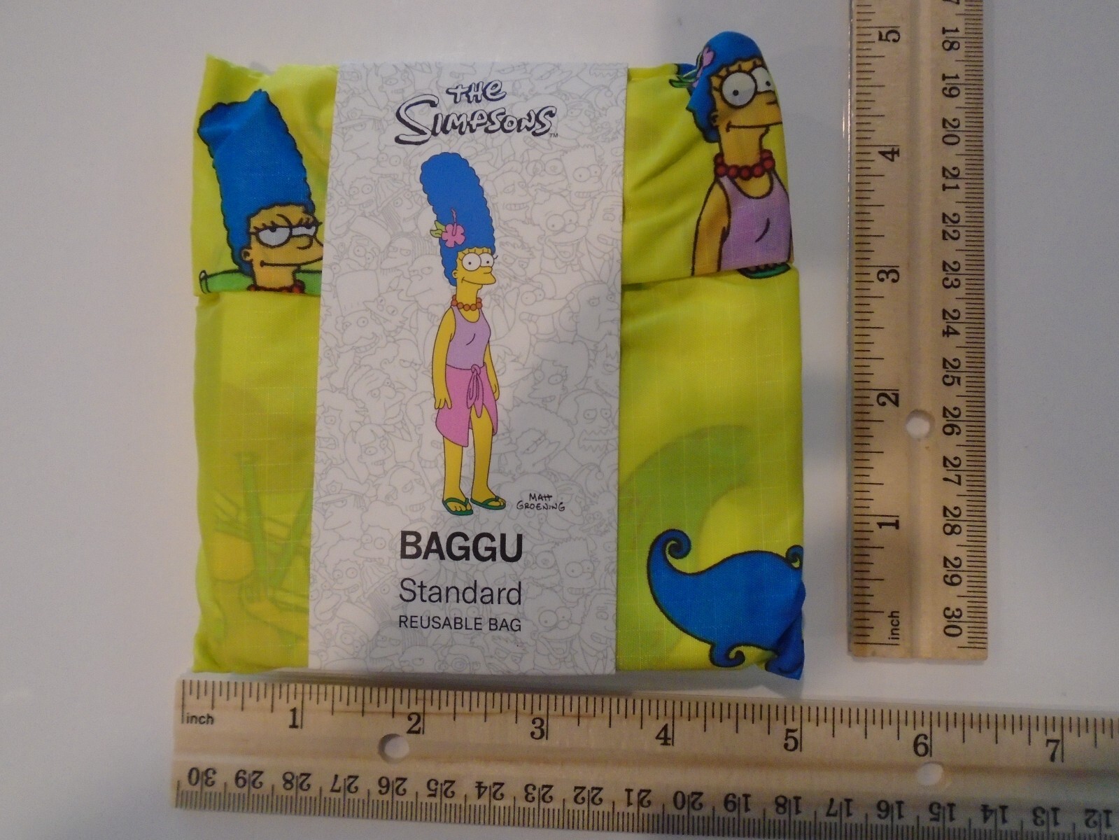 NWT Baggu X The Simpsons Marge Standard Reusable Bag Tote Sold Out US Seller Yel
