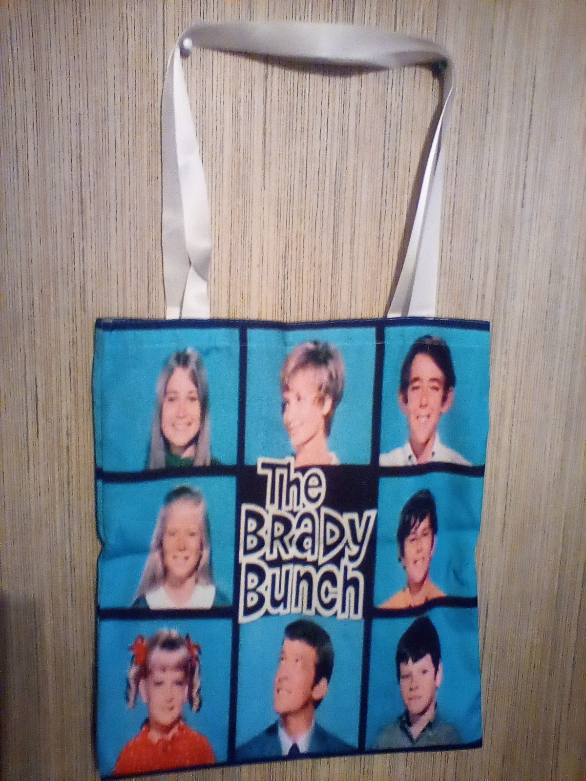 1pc Brady Bunch TV Show Reusable Shopping Tote Bag 14x16in/35x40cm