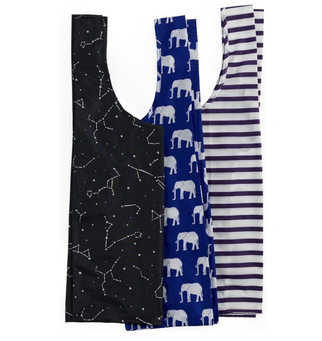 Baggu Standard Baggu Set Of 3 Constellation Elephant Strip Hard To Find