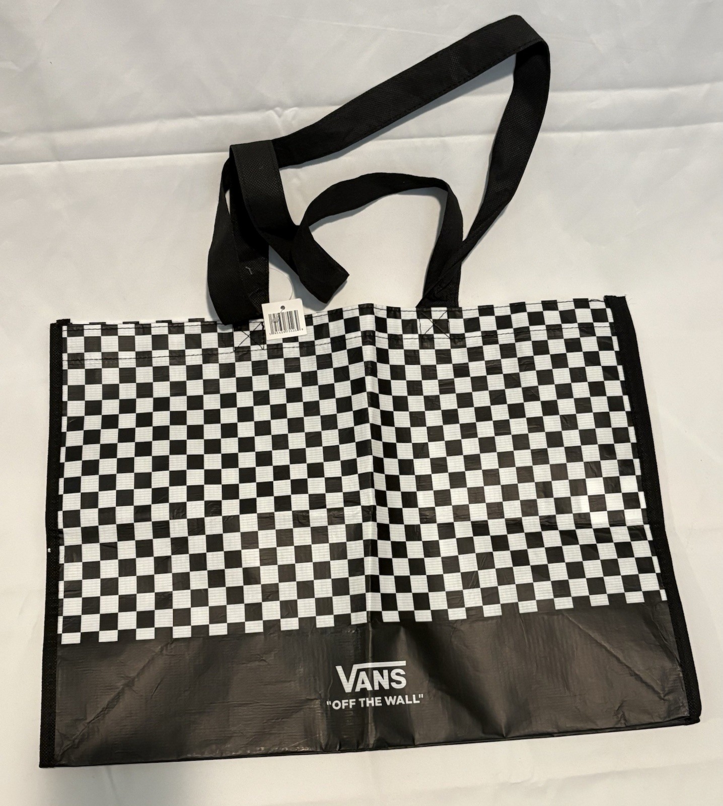 Vans Off The Wall Reusable Classic Checkerboard Shopping Tote Bag -Large