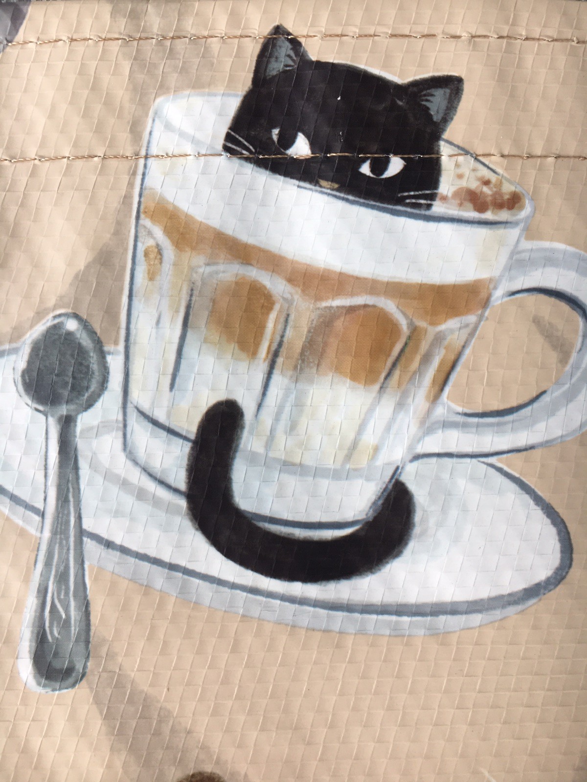 TJX Reusable Shopping Bag Tote CATS Cats & COFFEE-CUPS☕️