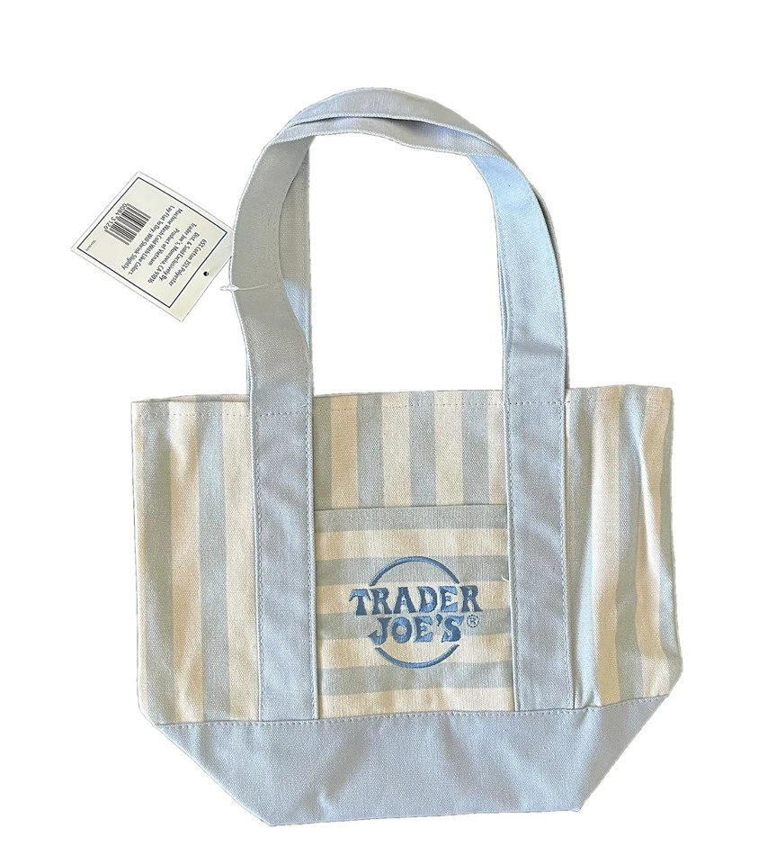 Trader Joe’s Striped Canvas Mini Tote Summer 2026 Newly Released