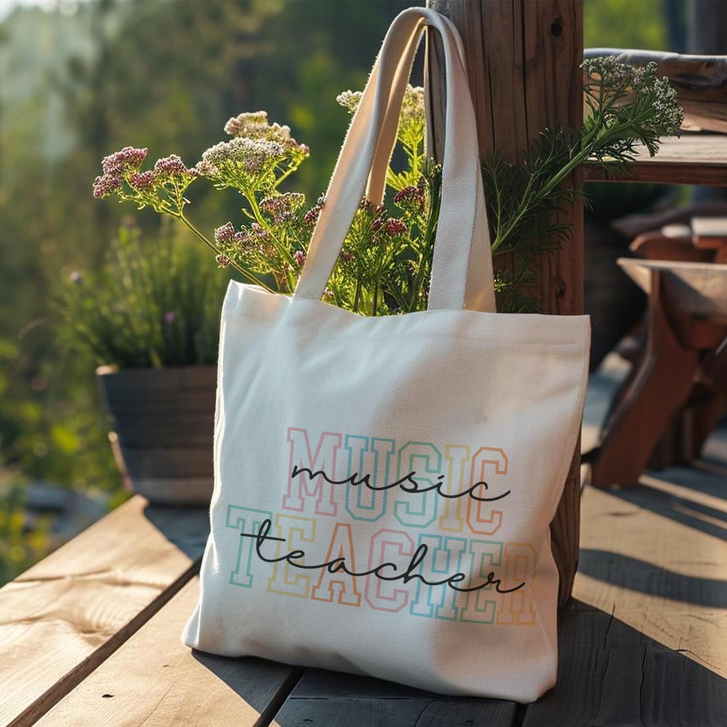 Music Teacher Tote Bag, Music Teacher Gifts for Women Canvas Tote Bag, Gifts …