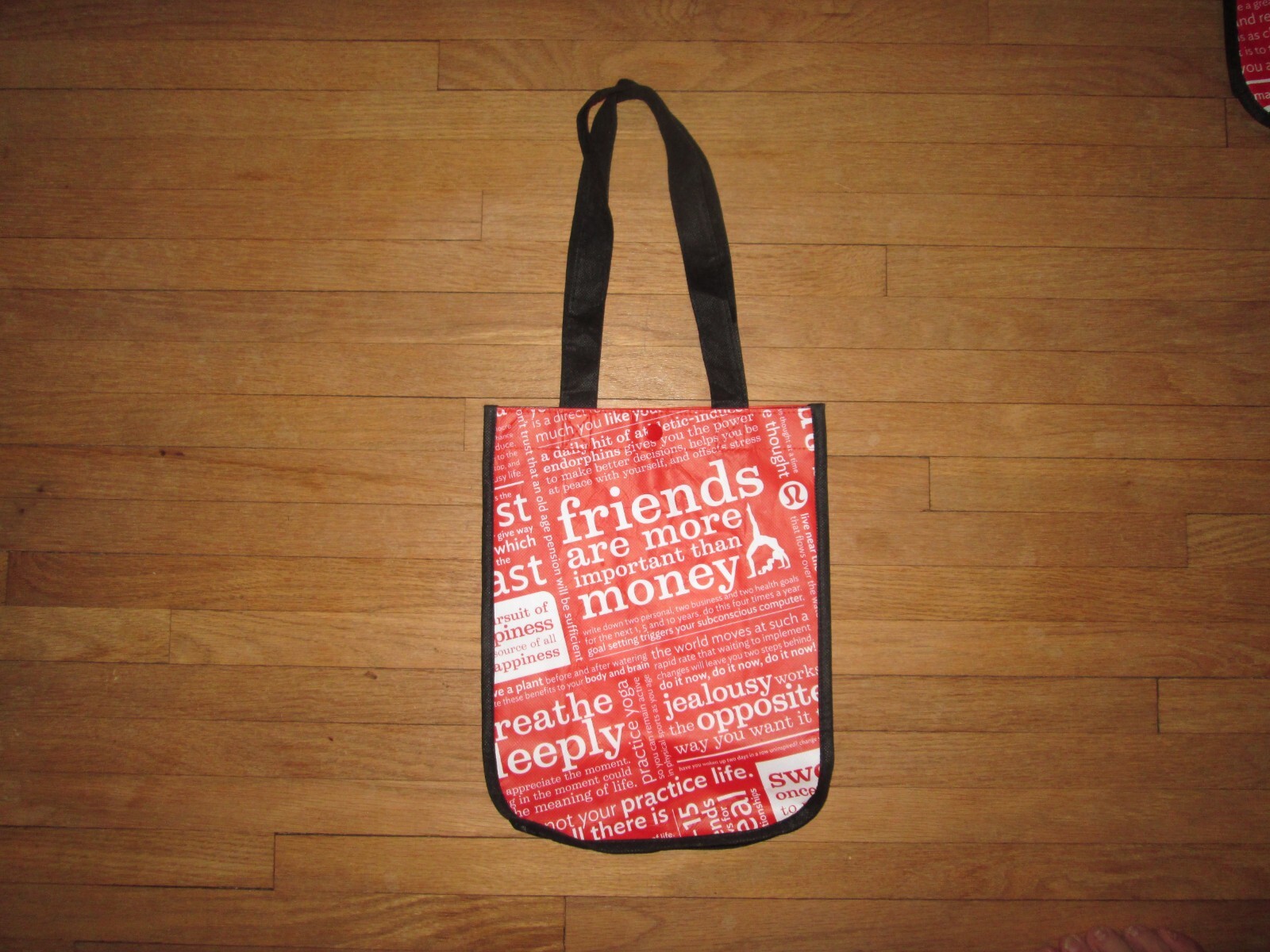 Lot of 3 LULULEMON Reusable Double Handle Shopping Tote Bags