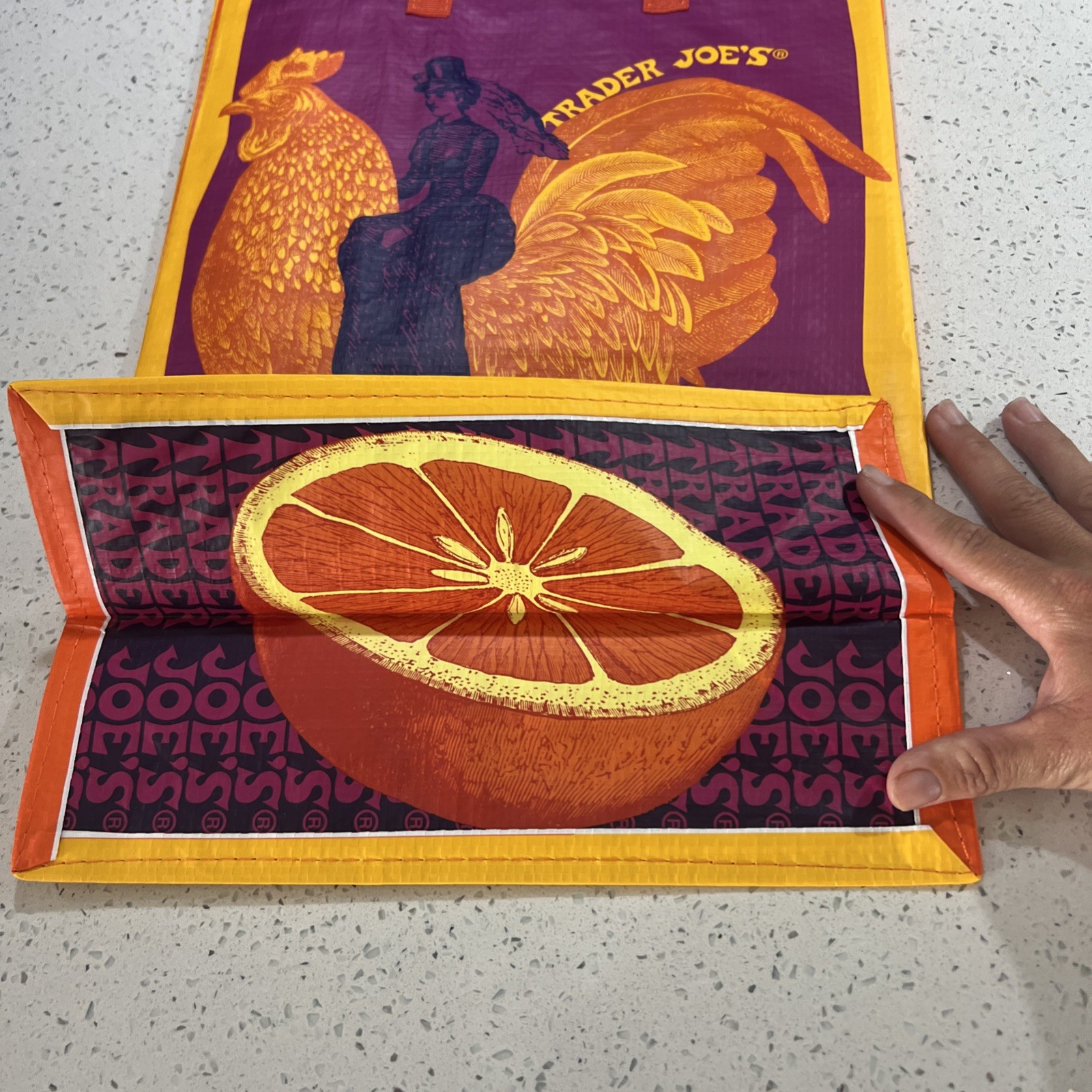 Trader Joe’s – ORANGE CHICKEN -Reusable Shopping Bag- New w/Tag