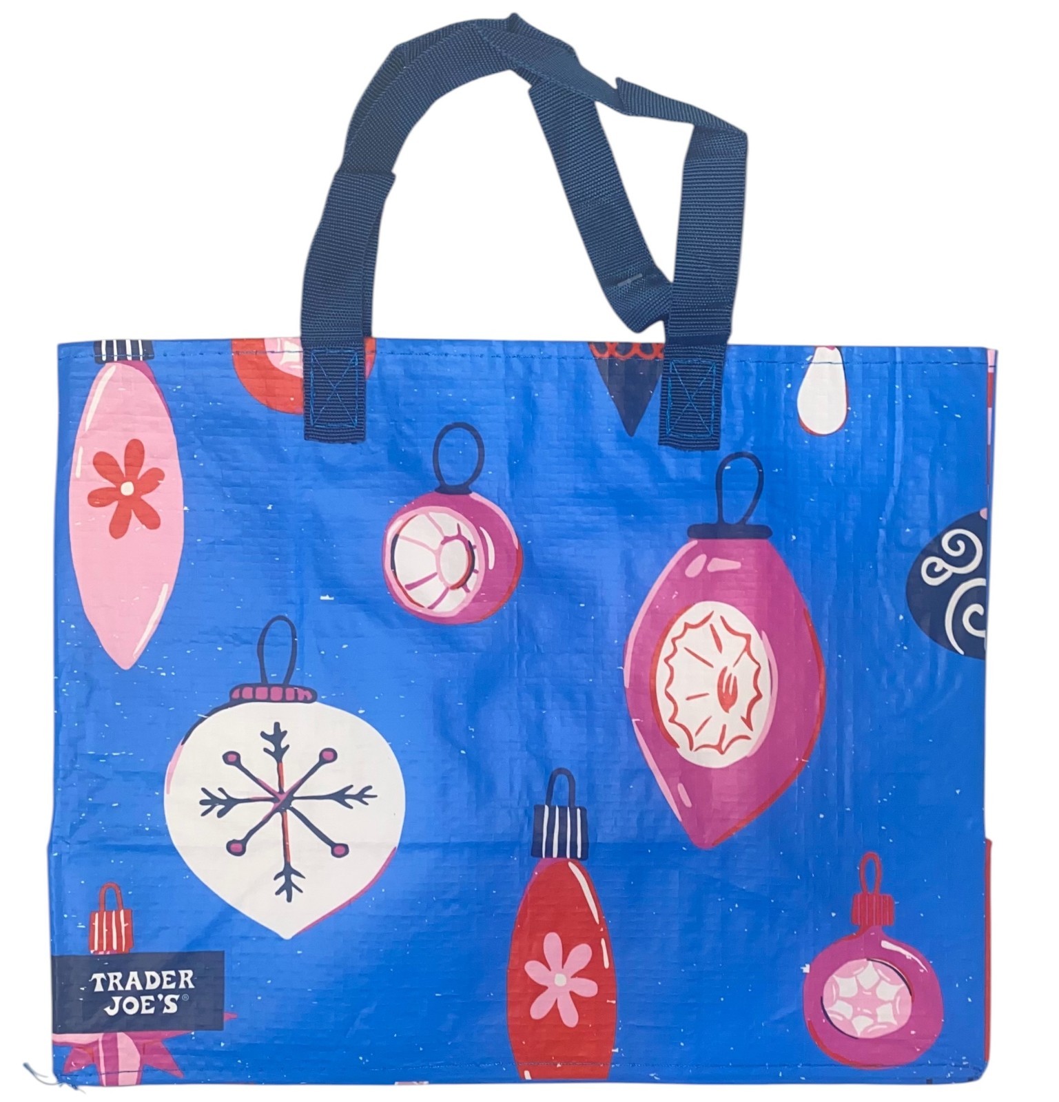 Trader Joe’s Reusable Gift Bag Holiday ’25 Choice Of White Pink Blue Limited NWT
