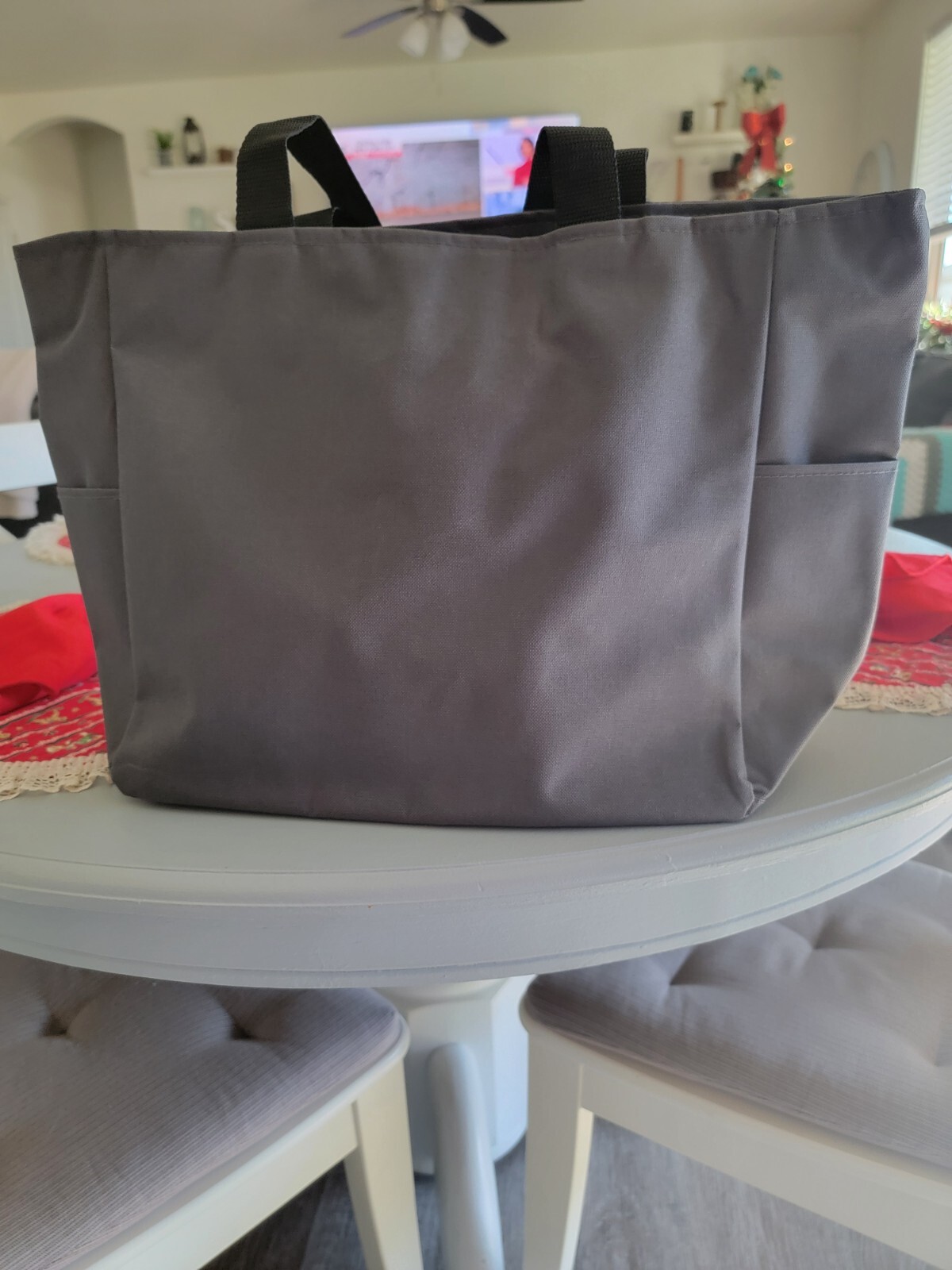 2 New BG410 Port Authority Essential Zip Tote Bags Adorable!❤️ CHARCOAL Sale!🔥