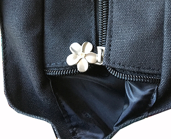 Hawaiian Canvas Beach Black Totes Tropical Hawaii Shop Bags Handbag Travel Large